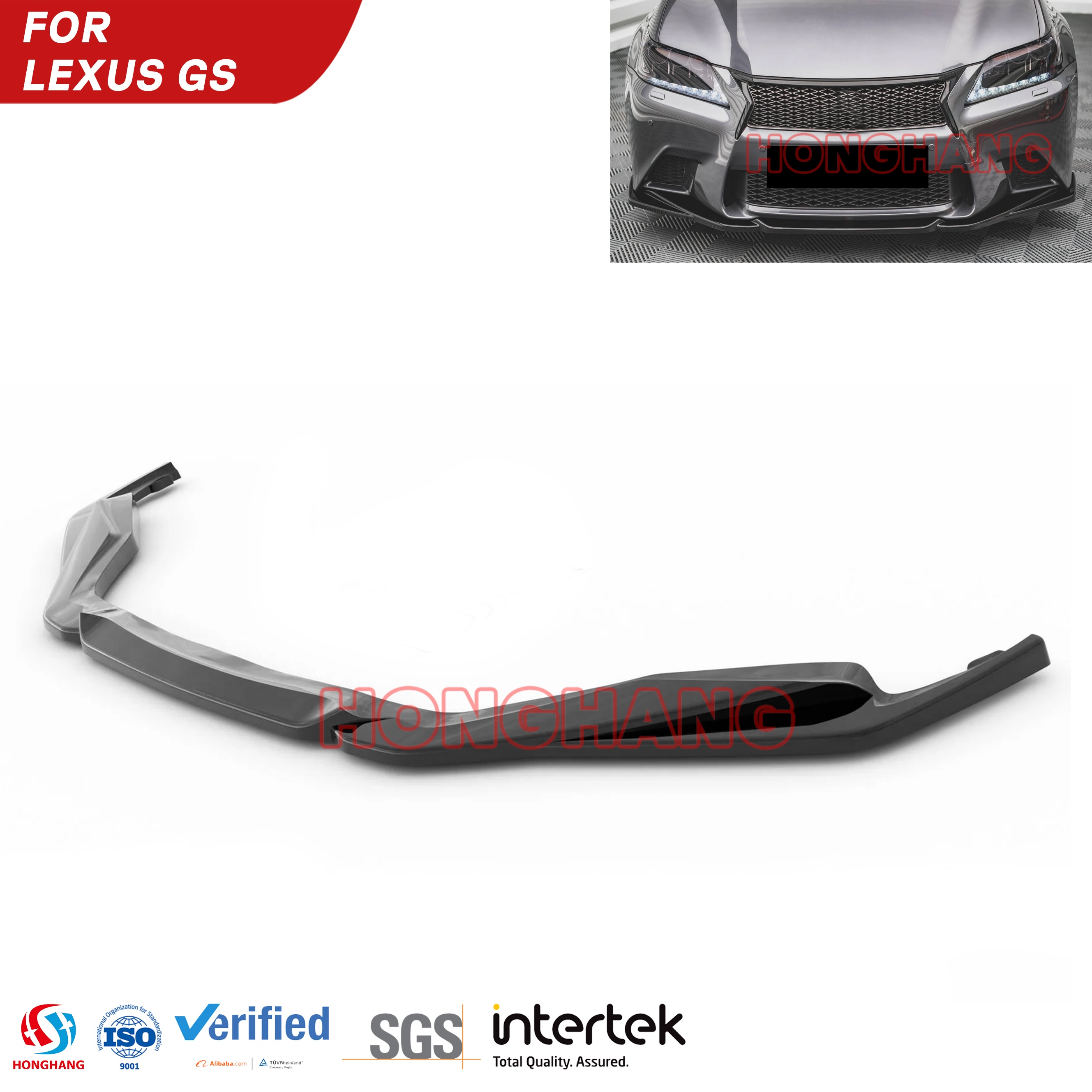 2012-2015 Lexus GS Front Bumper Lip