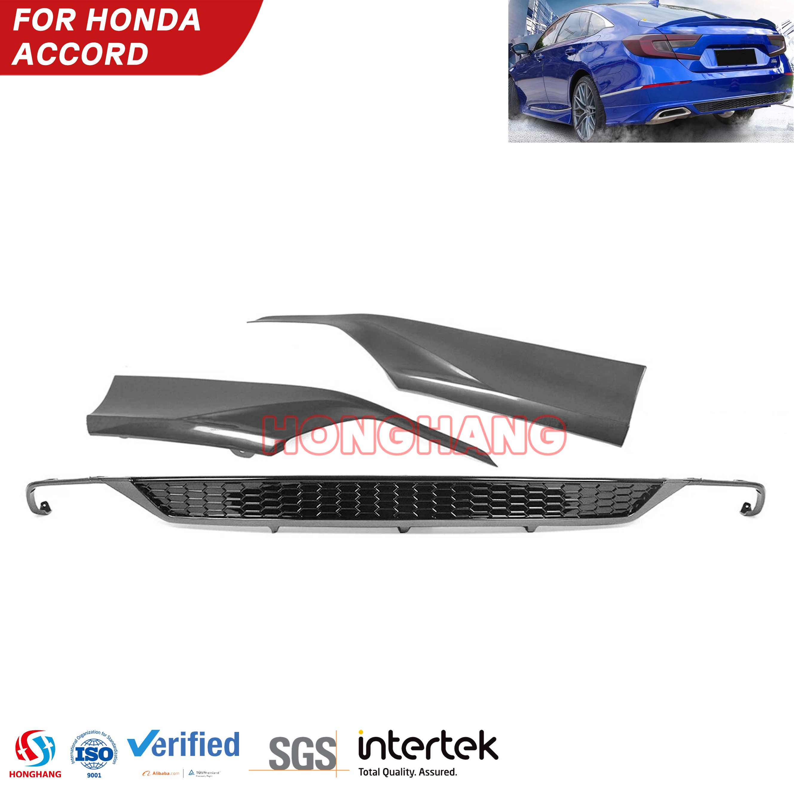 2018-2022 Honda Accord Rear Diffuser Lip Spoiler