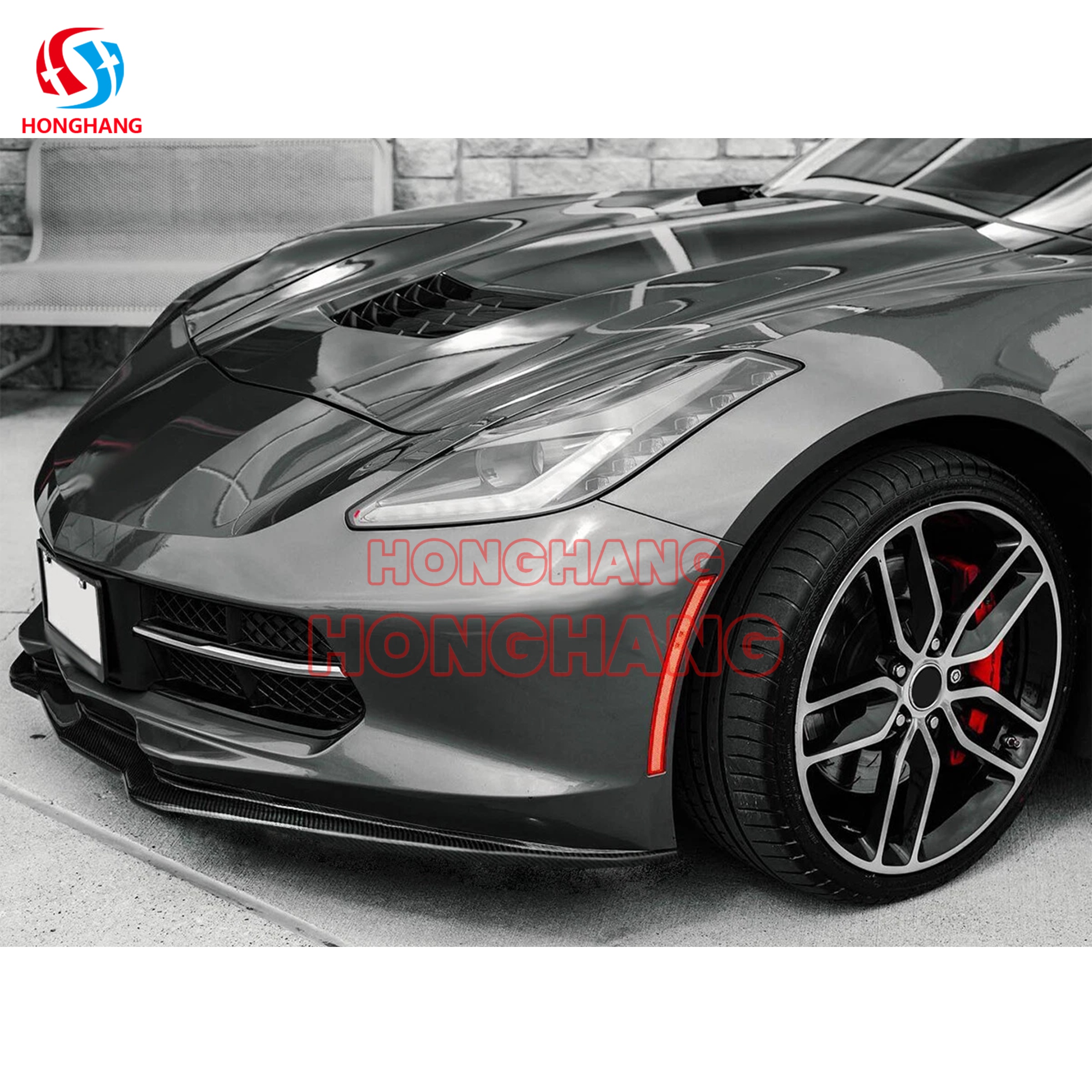 2014-2019 Chevrolet Corvette C7 Front Bumper Lip