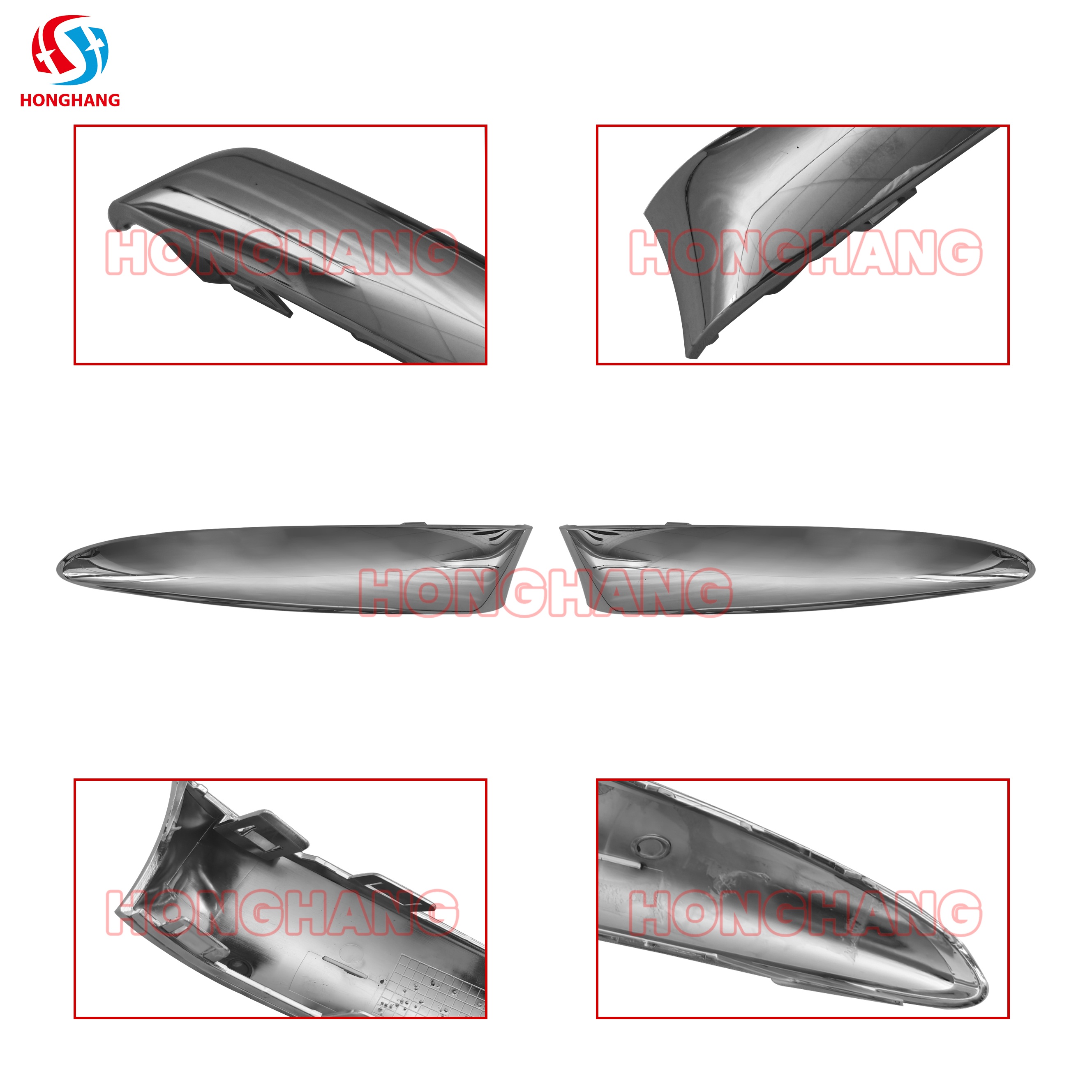 2015+ Fait 500 Front Bumper Upper Chrome Trim