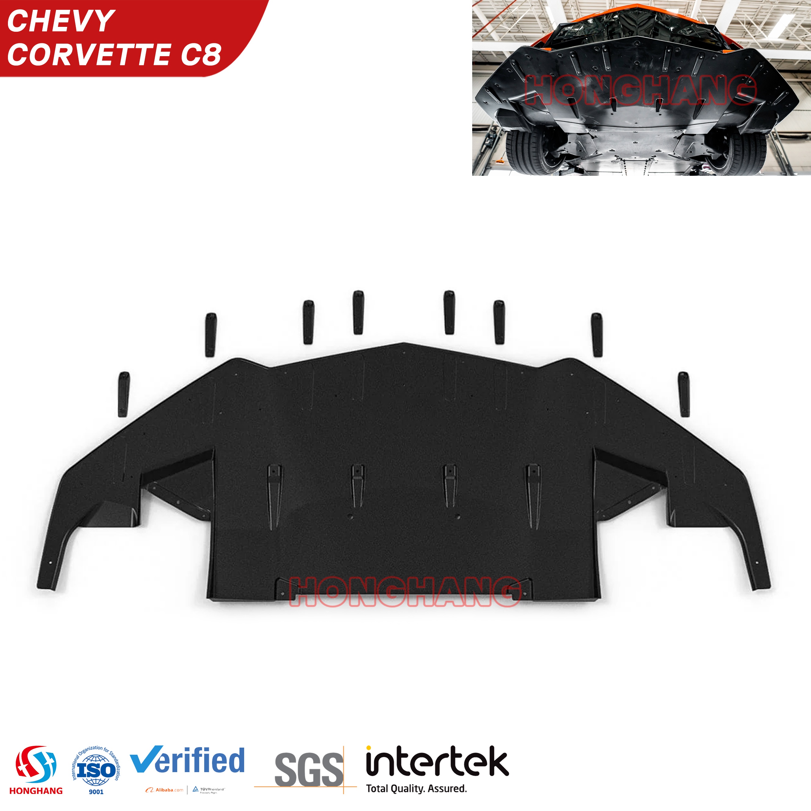 2020-2023 Chevrolet Corvette C8 Stingray Undersplash Guard