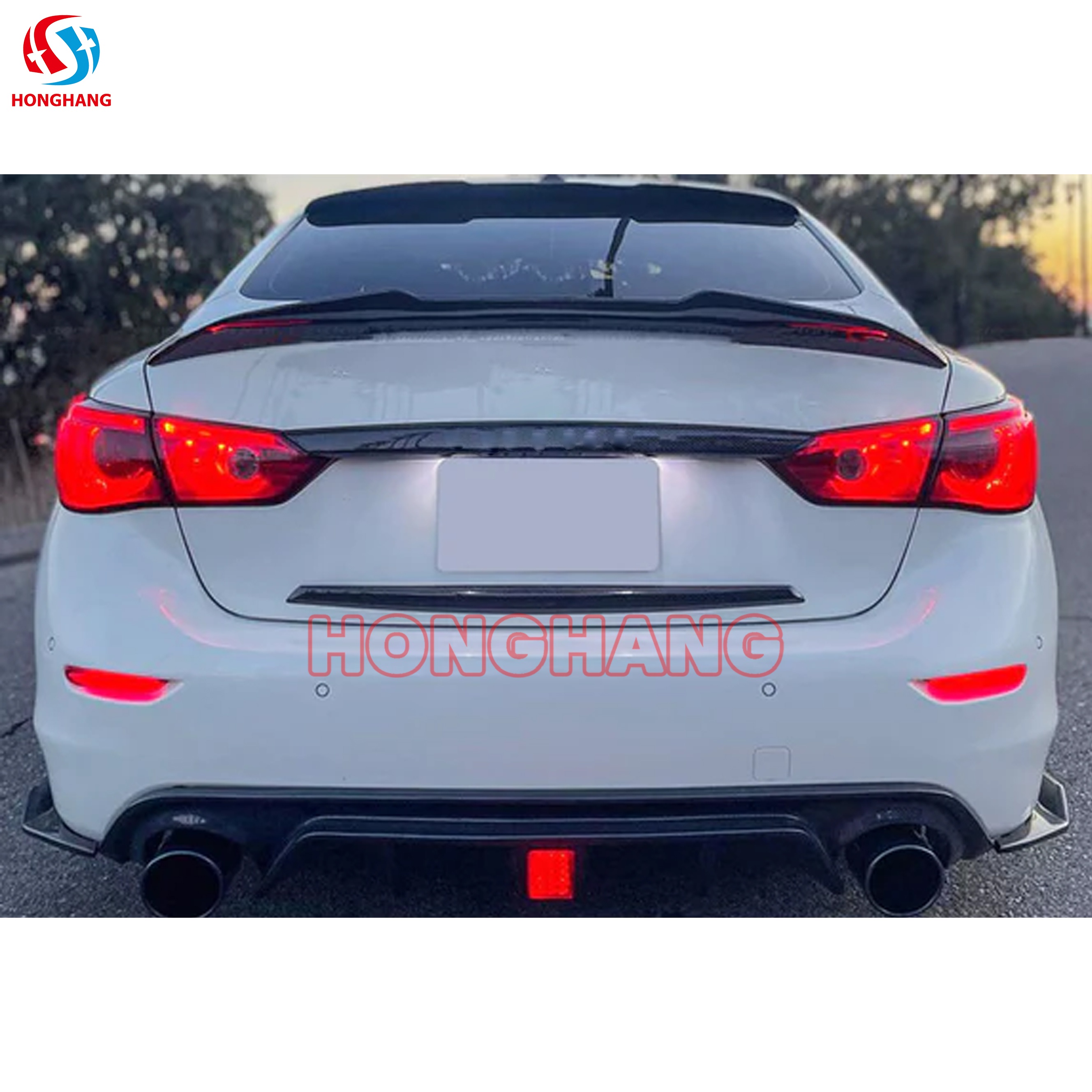 PSM Style Rear Wing Spoiler For Infiniti Q50 2014 2015 2016 2017 2018