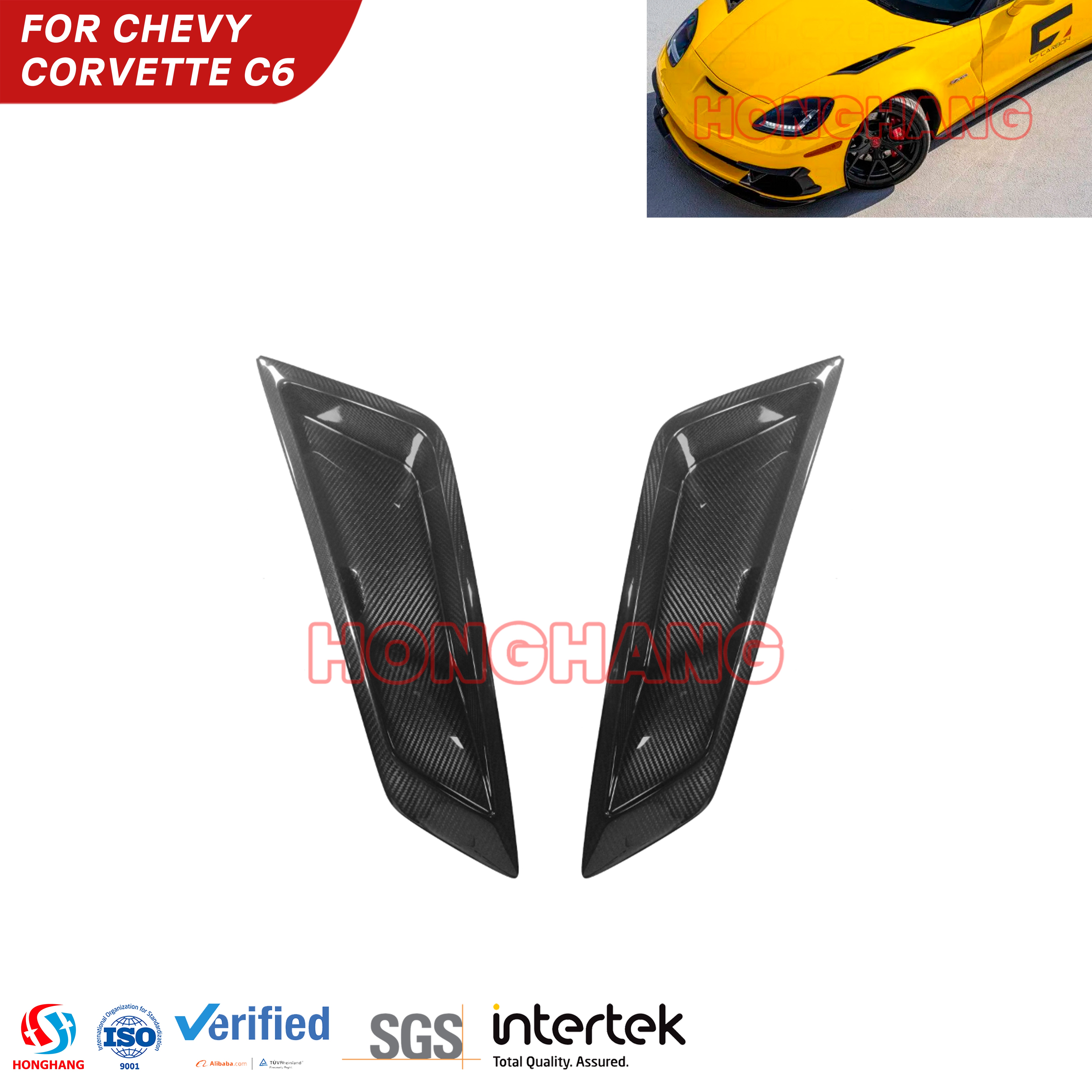 Corvette C6 Z06 GS ZR1 Front Fender Vents
