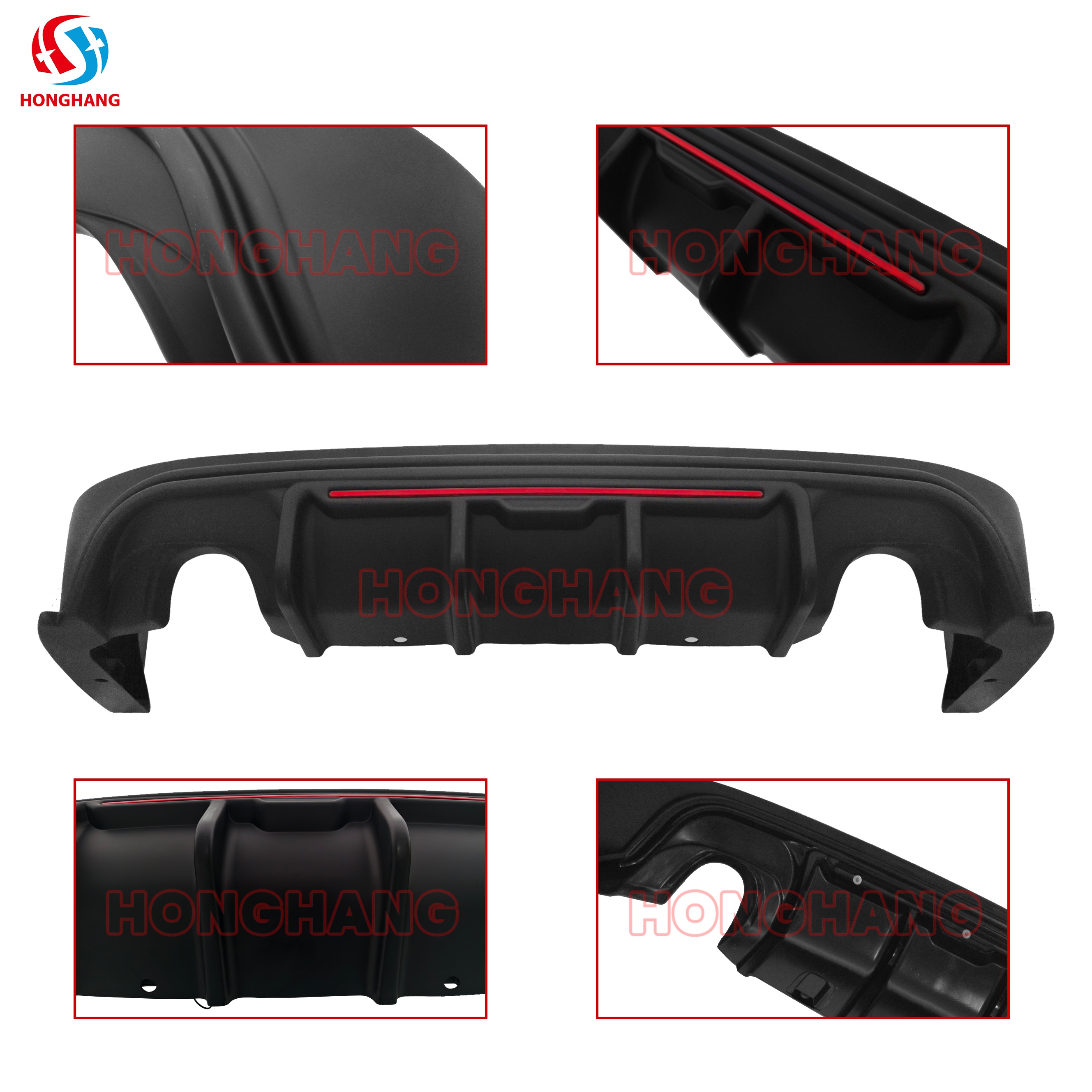 2014-2022 Infiniti Q50 Rear Bumper Diffuser Lip