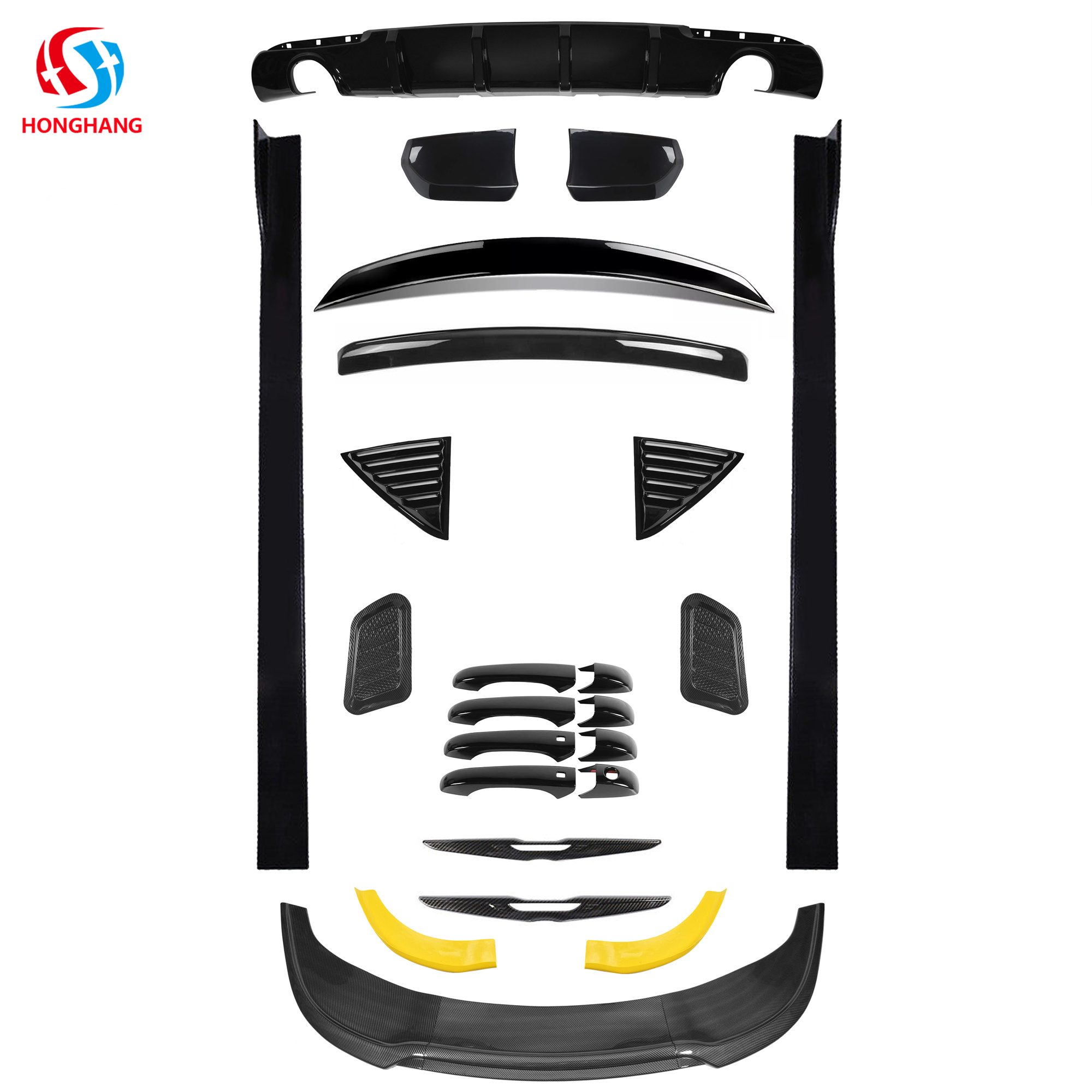 HONGHANG Chrysler 300C SRT Front Lip Splitter