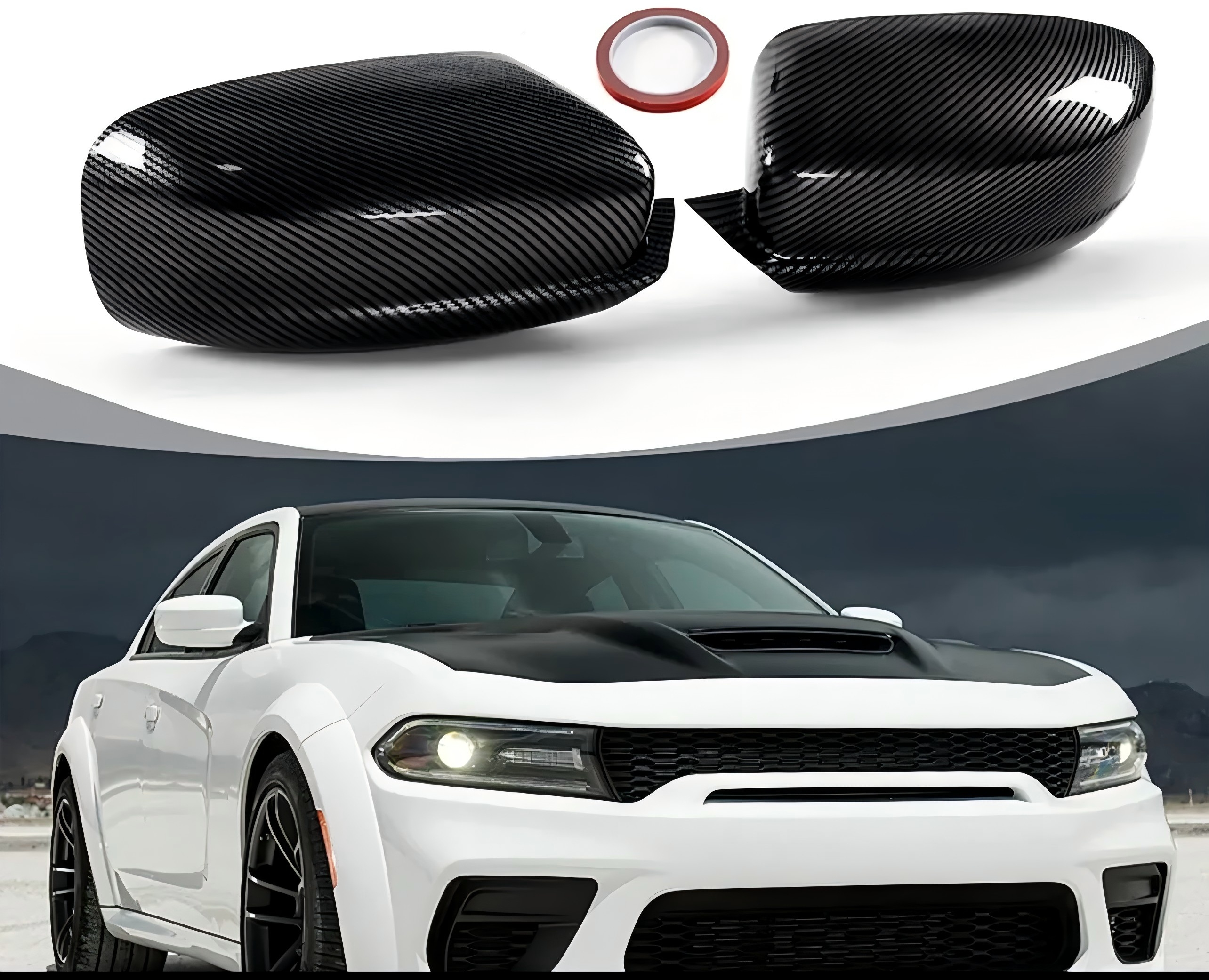 dodge charger mirror housing