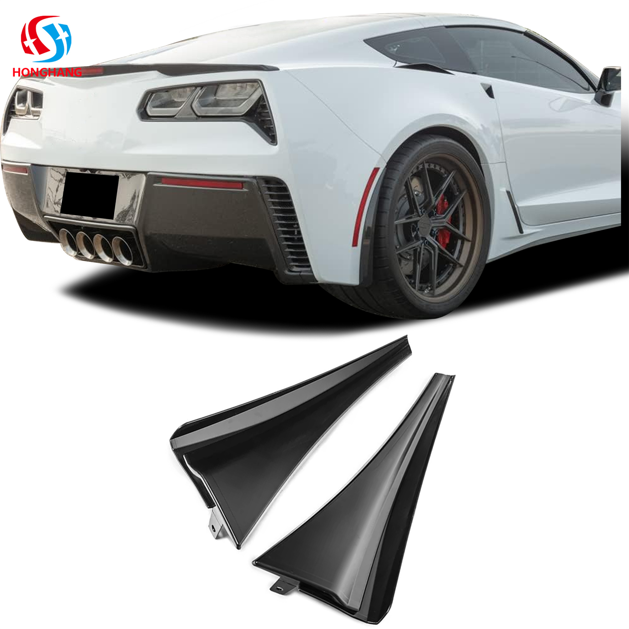 Corvette C7 Rear Mud Flaps