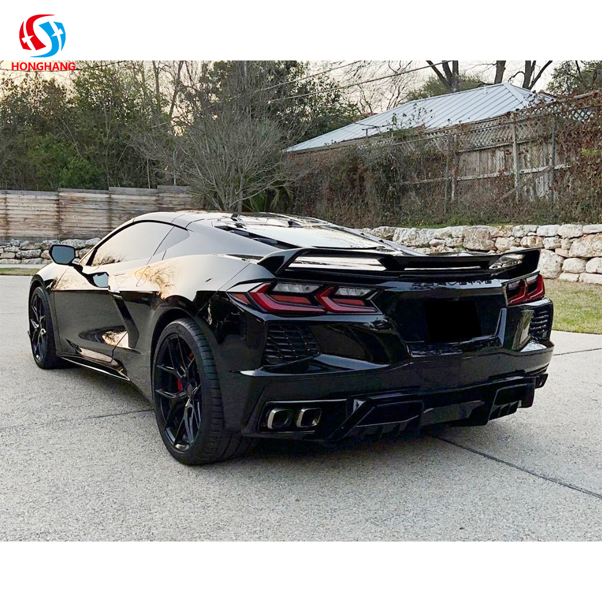 Corvette C8 2020 2021 2022 2023 Rear Diffuser Bumper Lip
