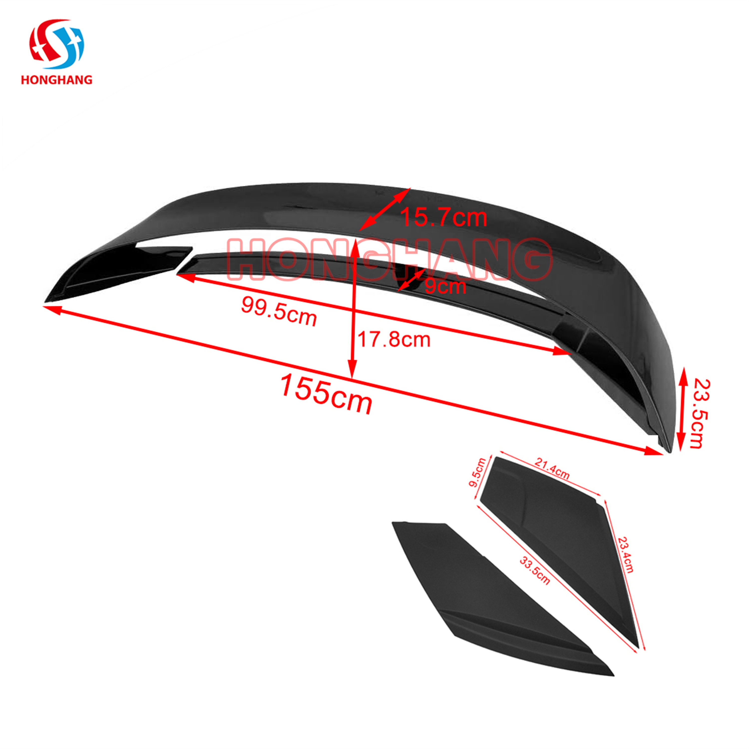 HONGHANG Ford Mustang 4-Stage Rear Spoiler