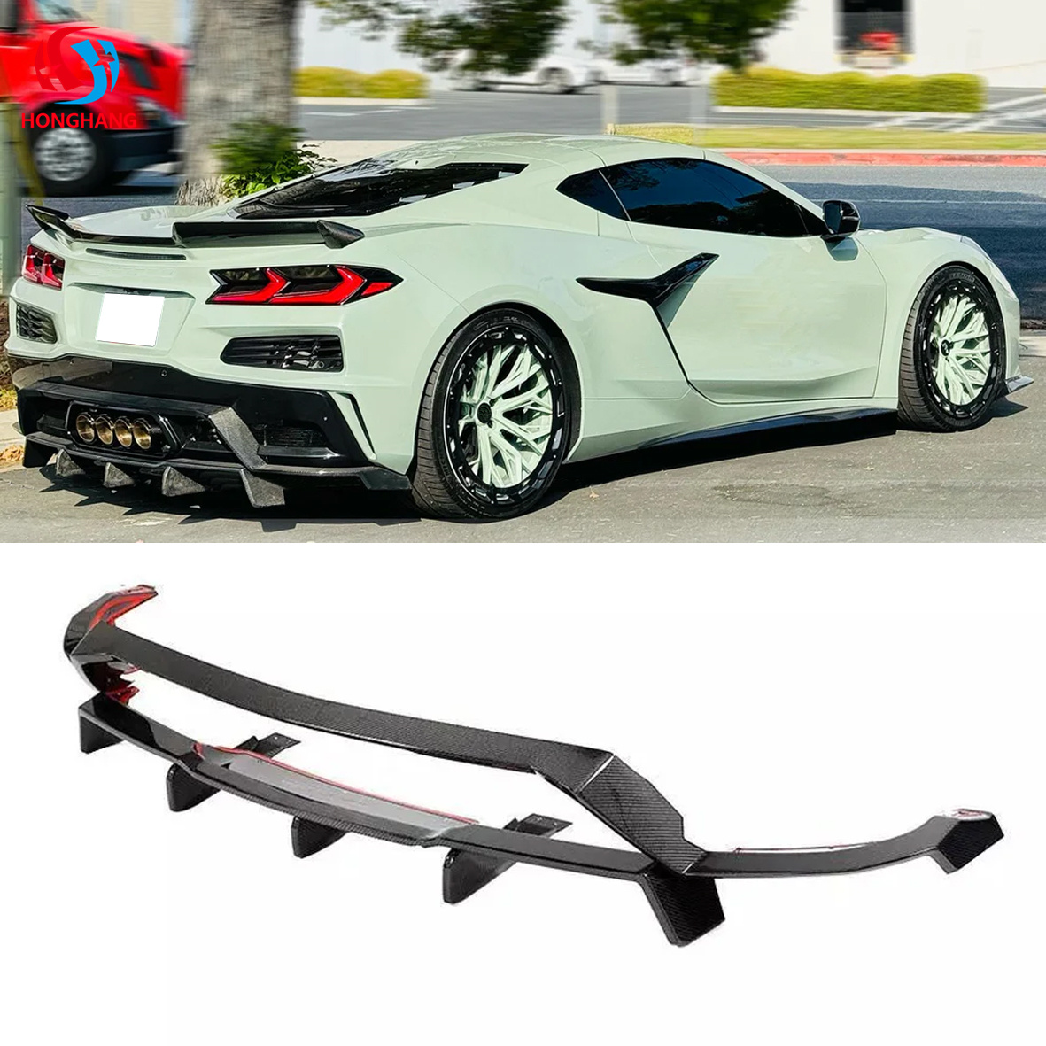HONGHANG Corvette C8 Rear Diffuser 2020 2021 2022 2023 2024