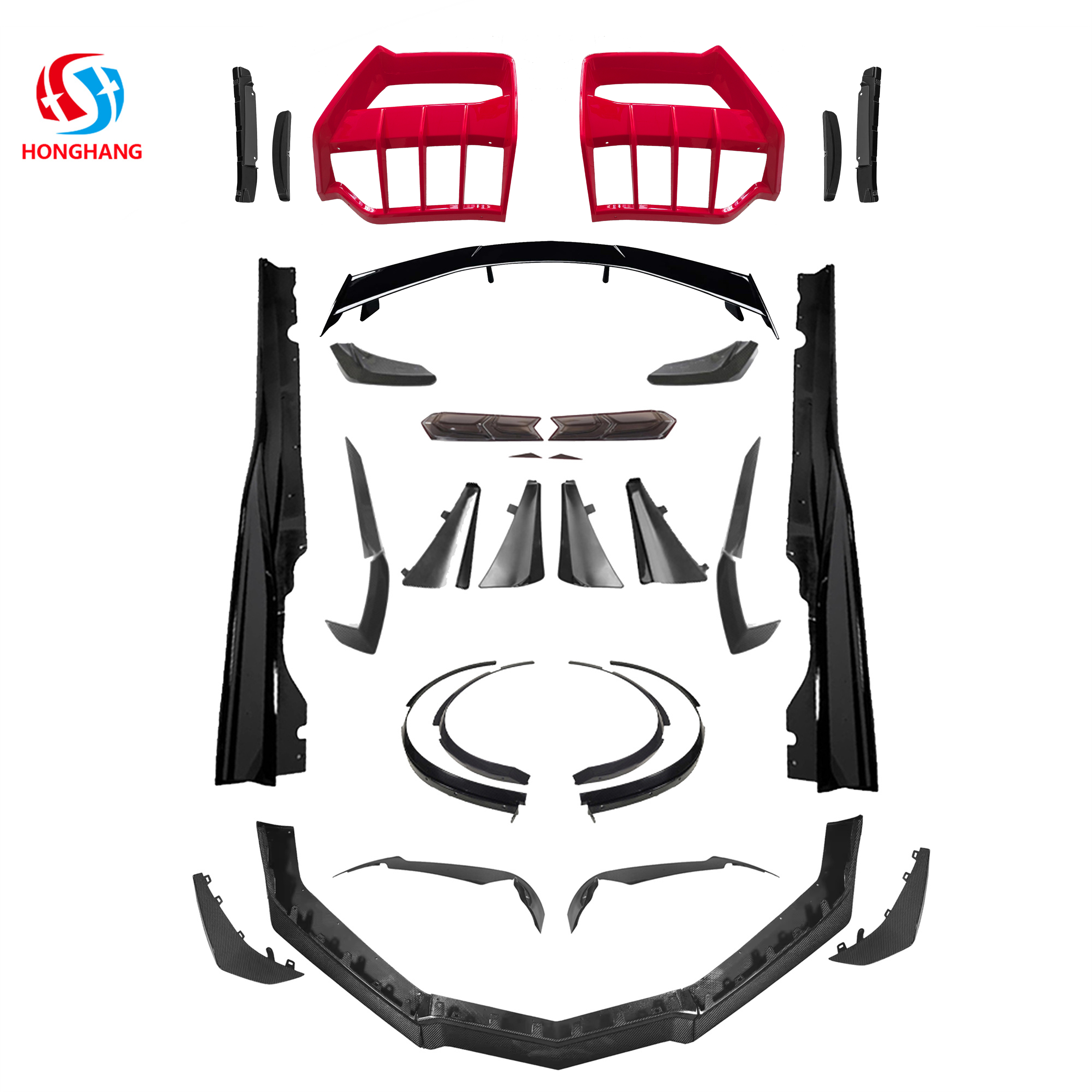Corvette C8 2020 2021 2022 2023 Rear Diffuser Bumper Lip