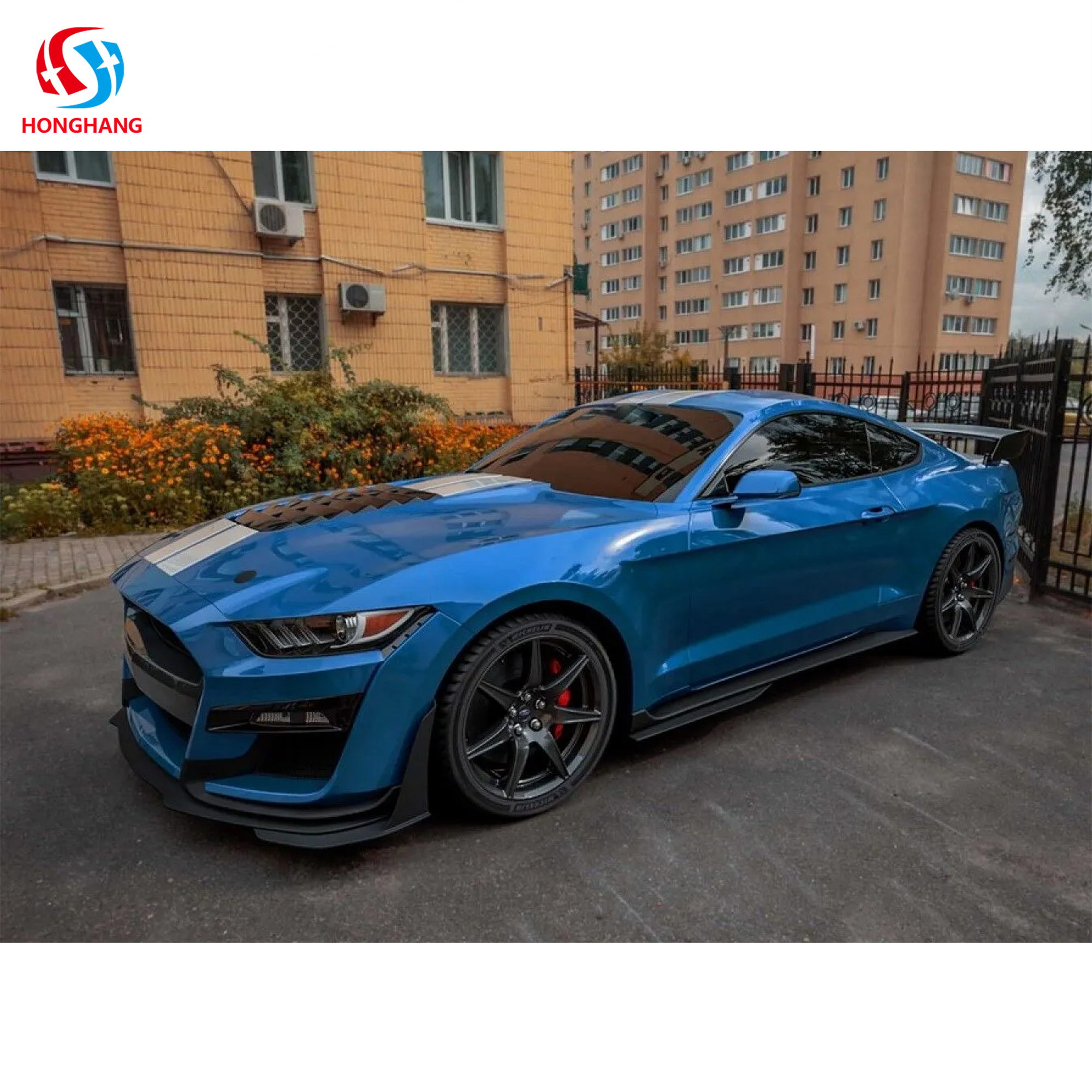 HONGHANG Ford Mustang Side Skirt 2015 2016 2017 2018 2019 2020 2021