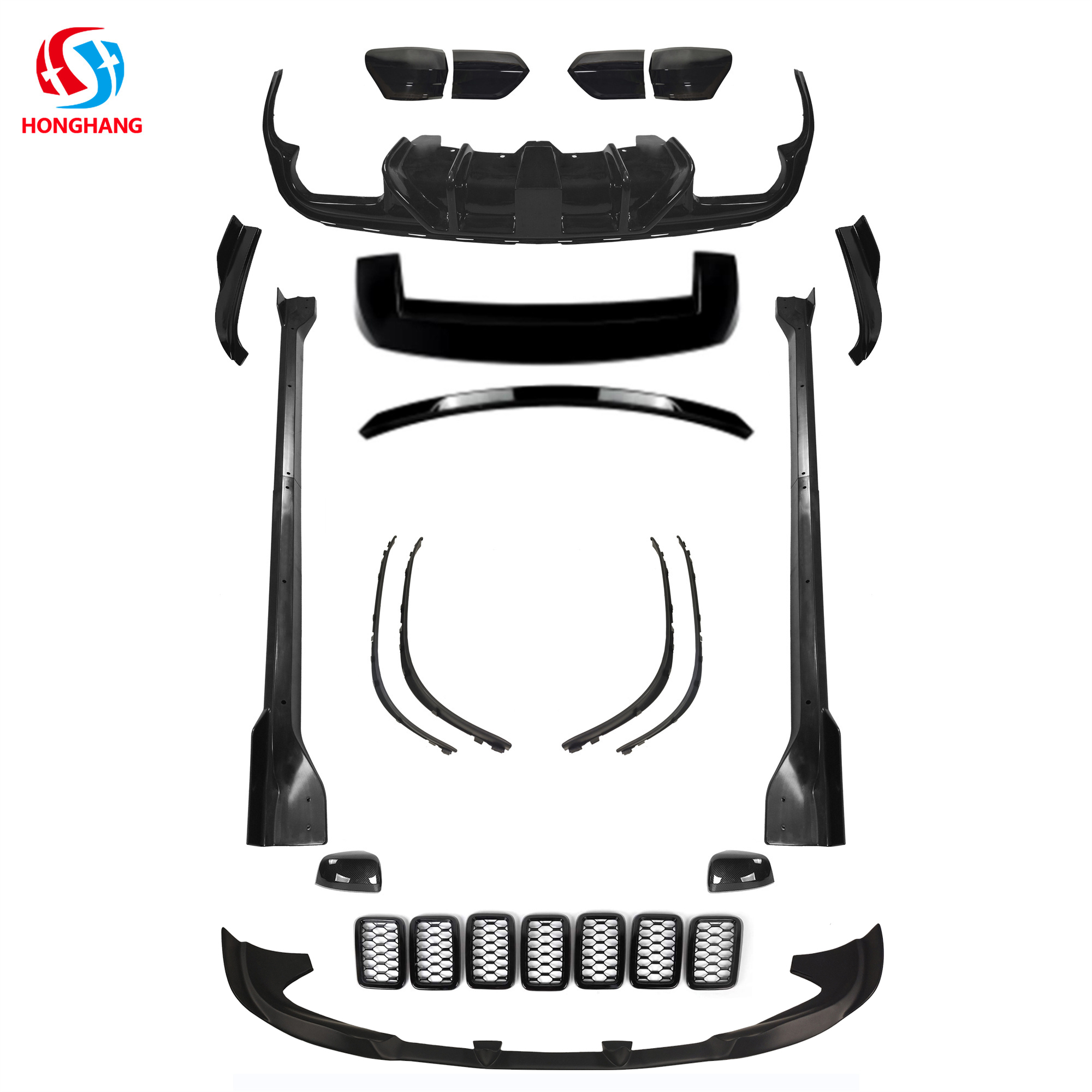 HONGHANG Jeep Grand Cherokee SRT Front Lip Bumper Splitter