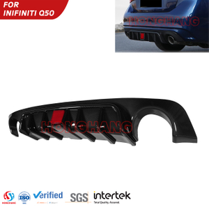 Car Rear Bumper Lip Diffuser For Infiniti Q50 2018 2019 2020 2021