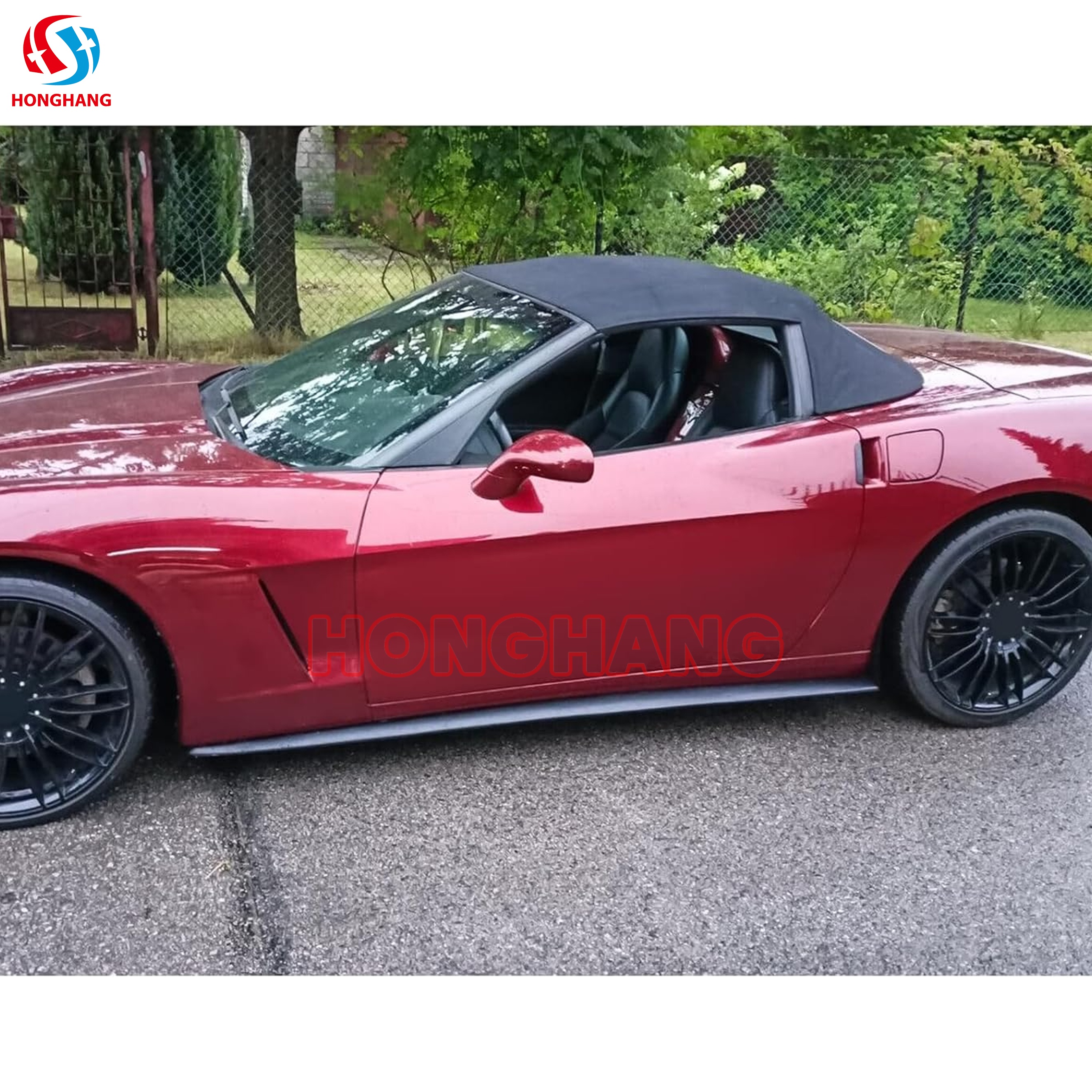 2005-2013 Chevrolet Corvette C6 Side Skirt Splitter Set 