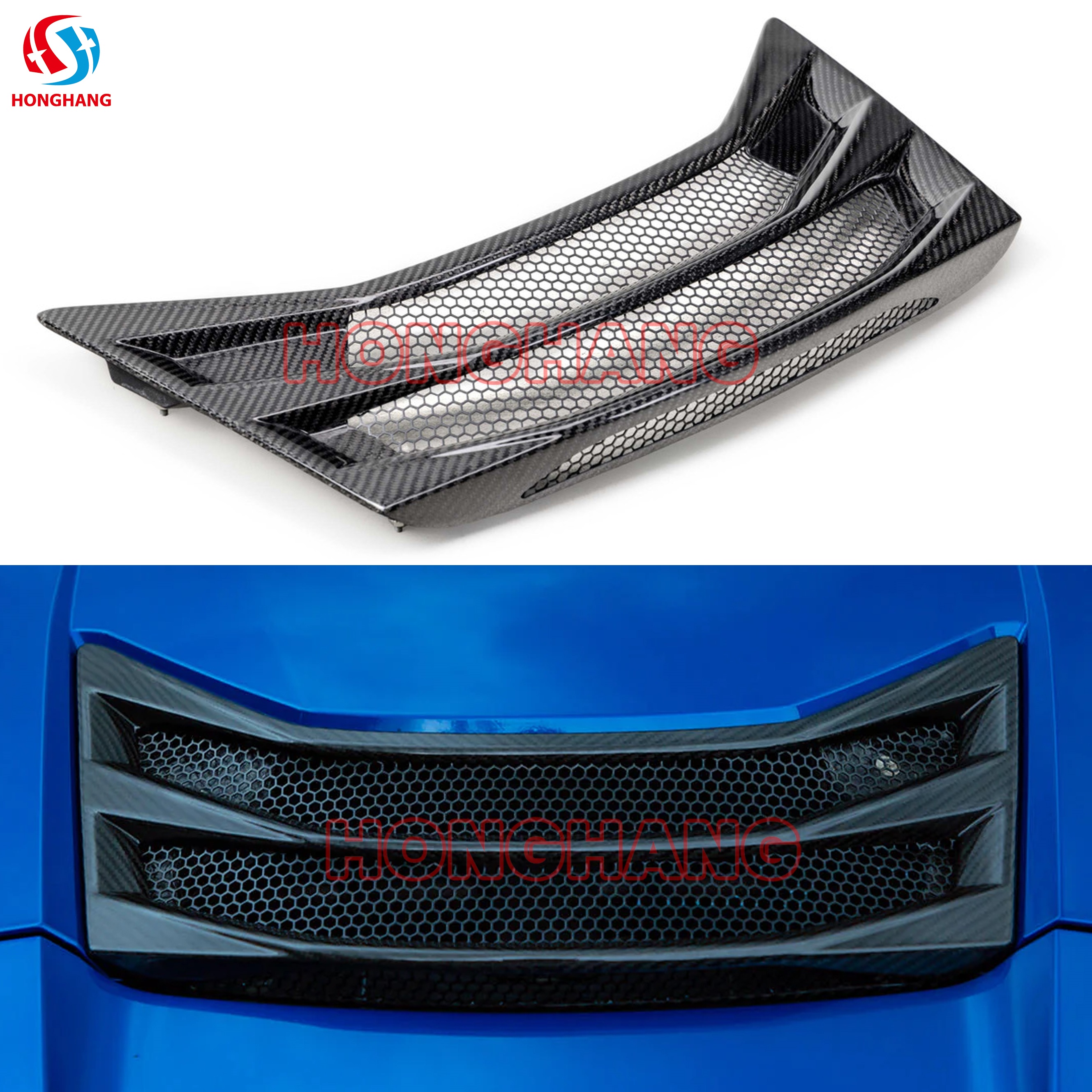 Convertible Rear Hatch Vents for Chevrolet Corvette C8 2020 2021 2022 2023 2024