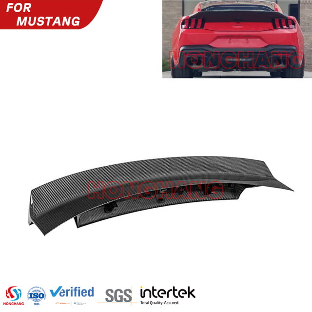 ABS Plastic Gloss Black Rear Spoiler for Ford Mustang 2024+