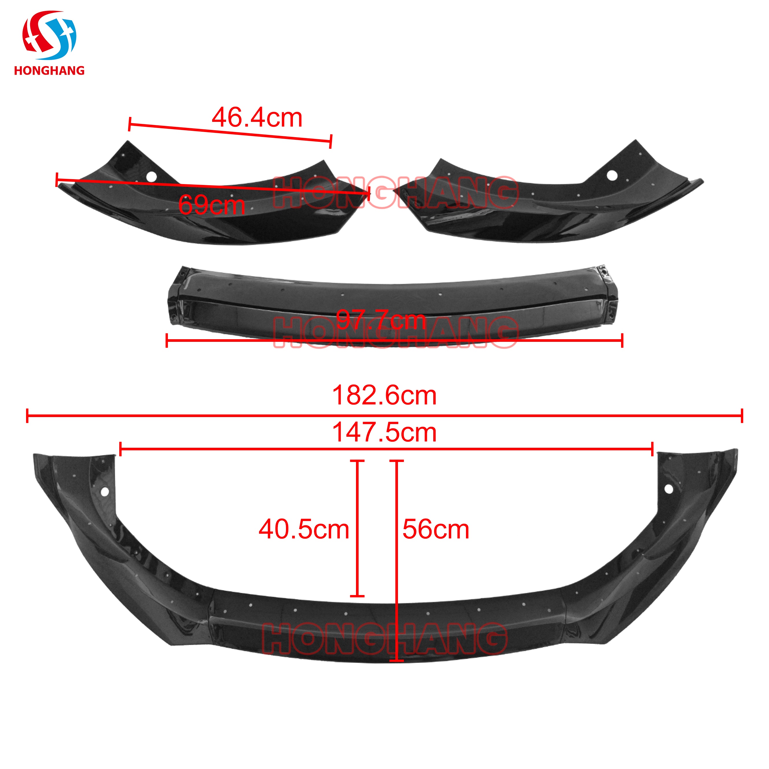 2023-2024 Dodge Hornet Front Bumper Lip