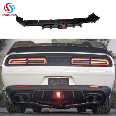 Factory Style Rear Bumper Diffuser Lip For Dodge Challenger 2015 2016 2017 2018 2019 2020 2021 2022 2023