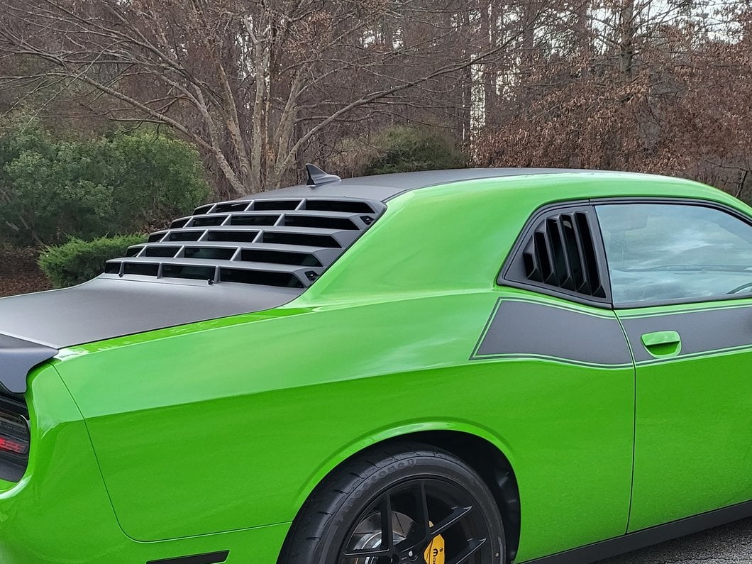 Dodge Challenger Rear Triangle Window Shutters