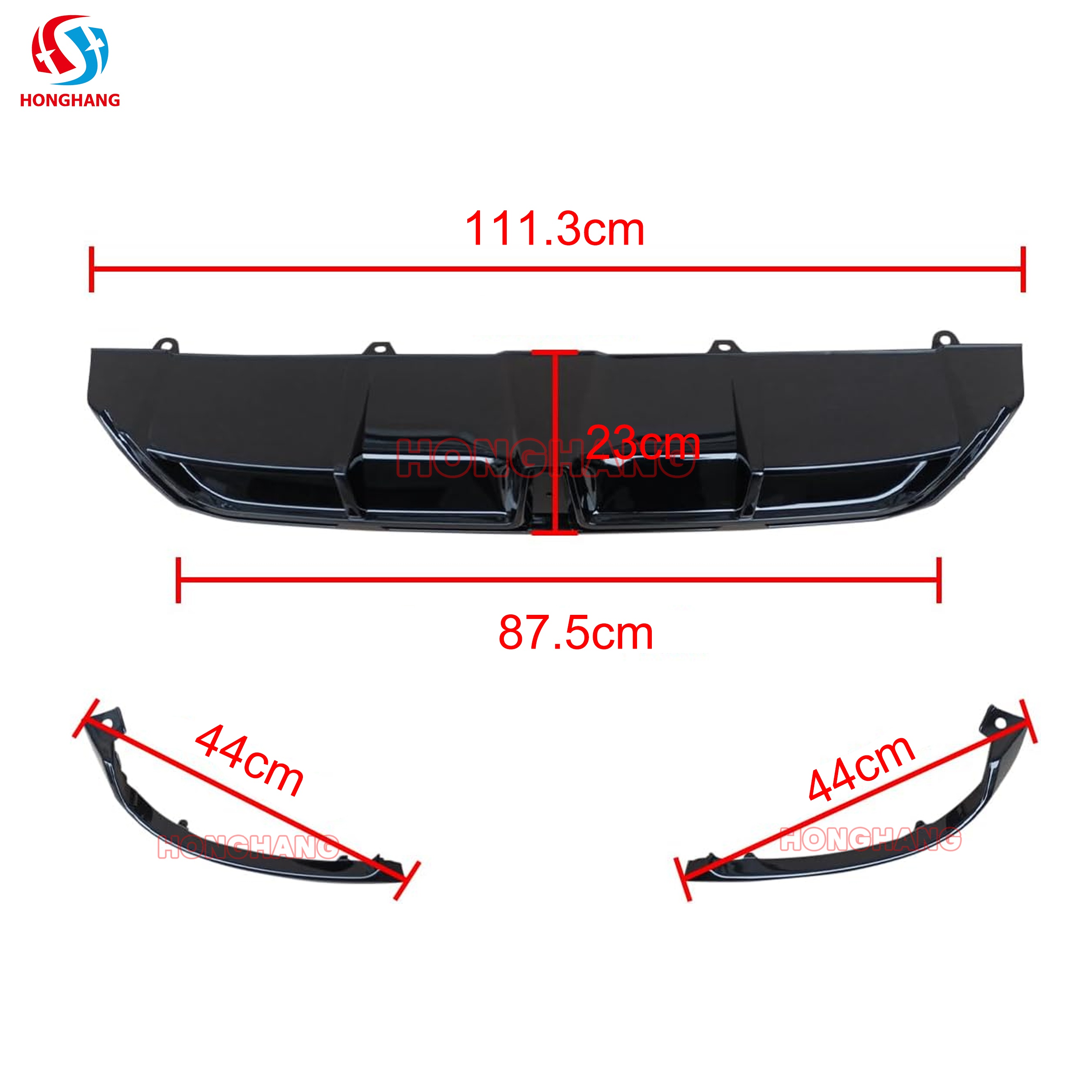 2022-2025 Honda 11th Gen Civic Rear Diffuser Lip