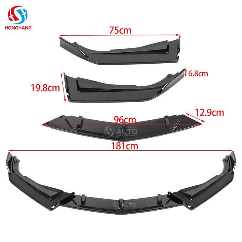 Front Bumper Lip Splitter For Honda 10 Generation Accord 2018 2019 2020 2021