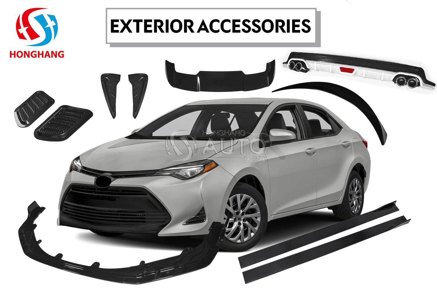 Rear Bumper Diffuser Lip For Toyota Corolla 2014 2015 2016 2017 2018