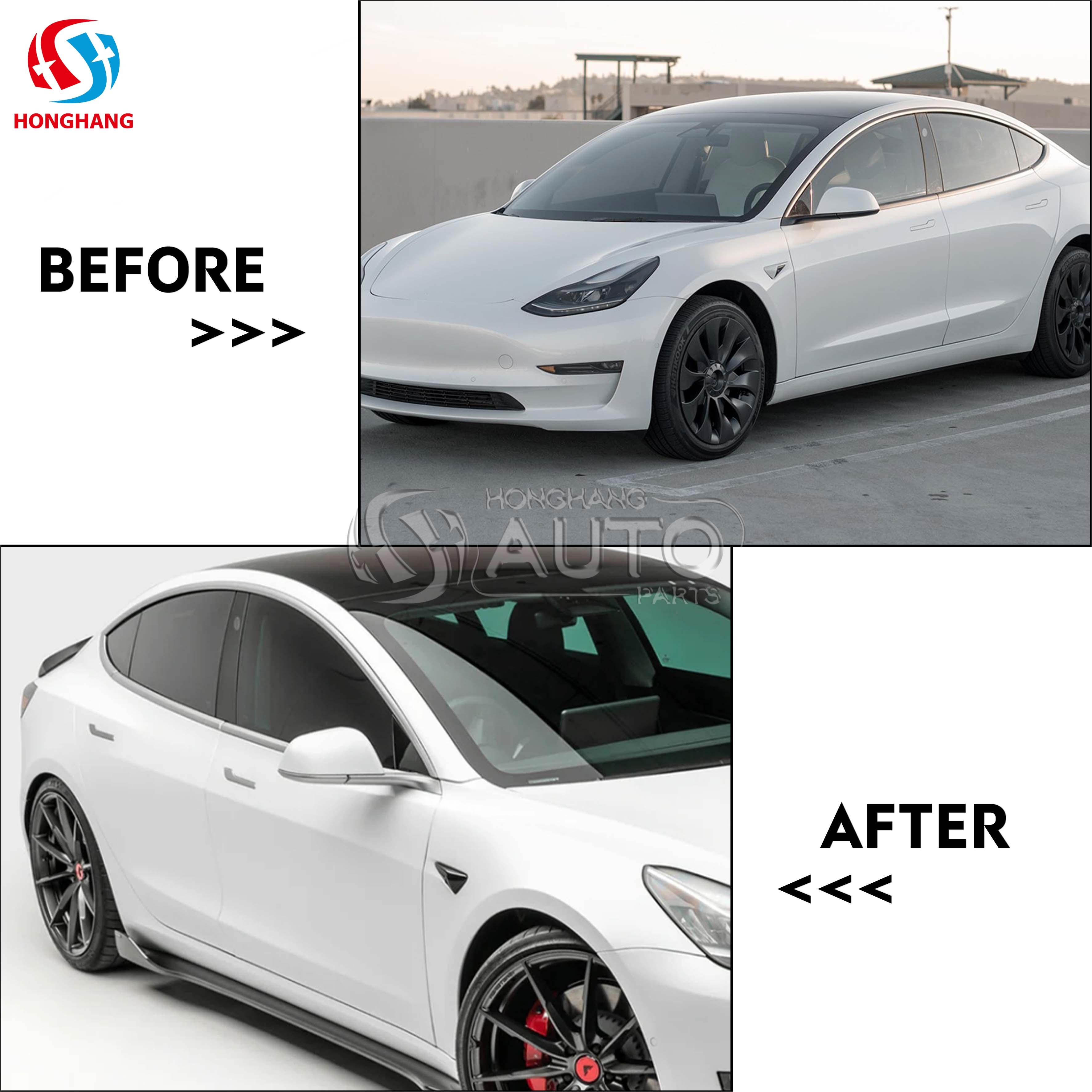 Side Skirt For TESLA Model3 2017 2018 2019 2020 2021 2022 2023