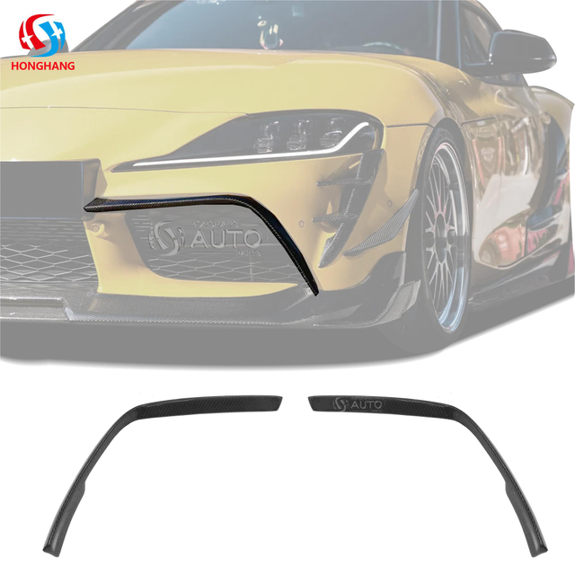 Front Bumper Upper Trim Fang For Toyota Supra GR A90 A91 MK5 2020 2021 2022 2023 2024