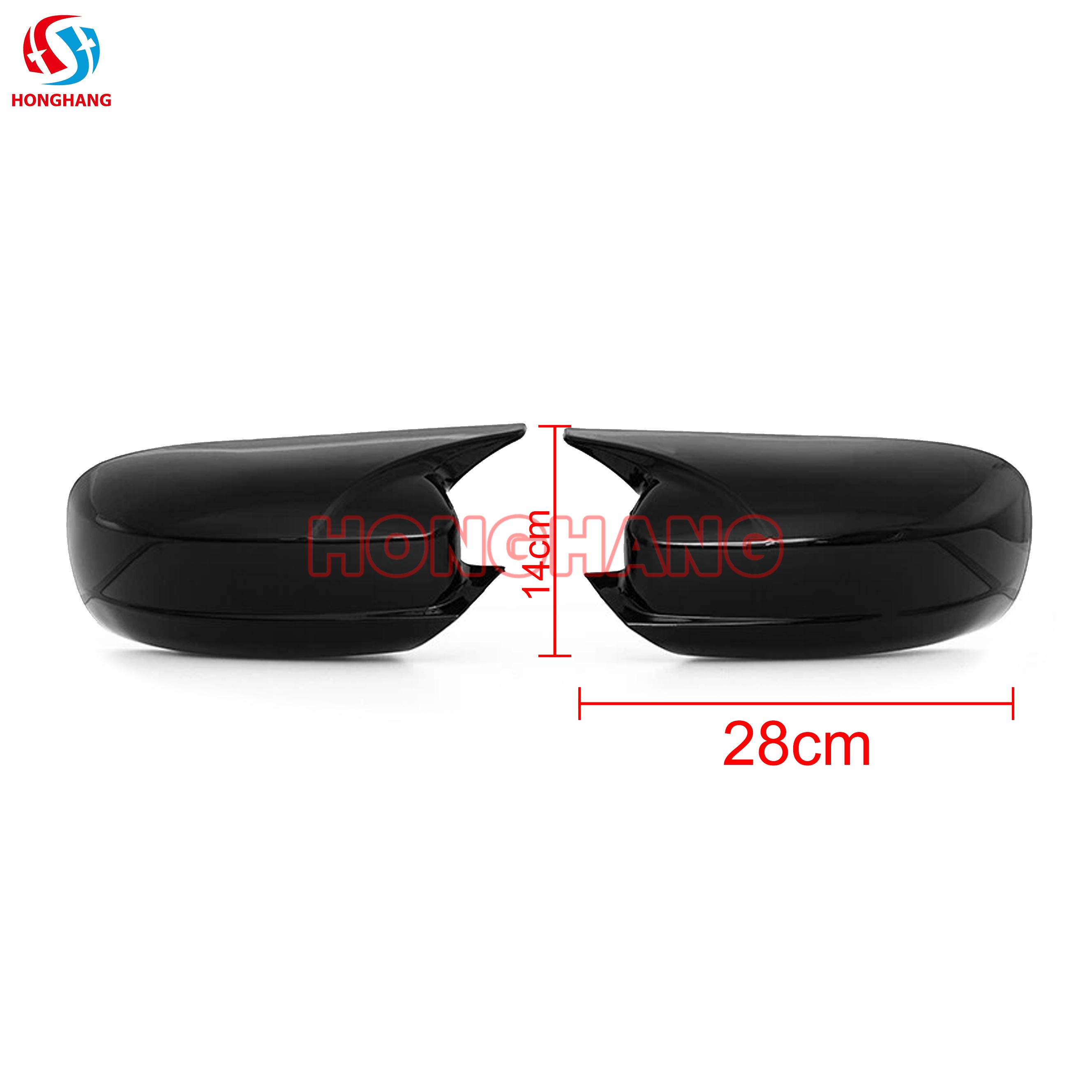 Gloss Black Vehicle Side View Mirror Covers Caps for Dodge Charger 2015+