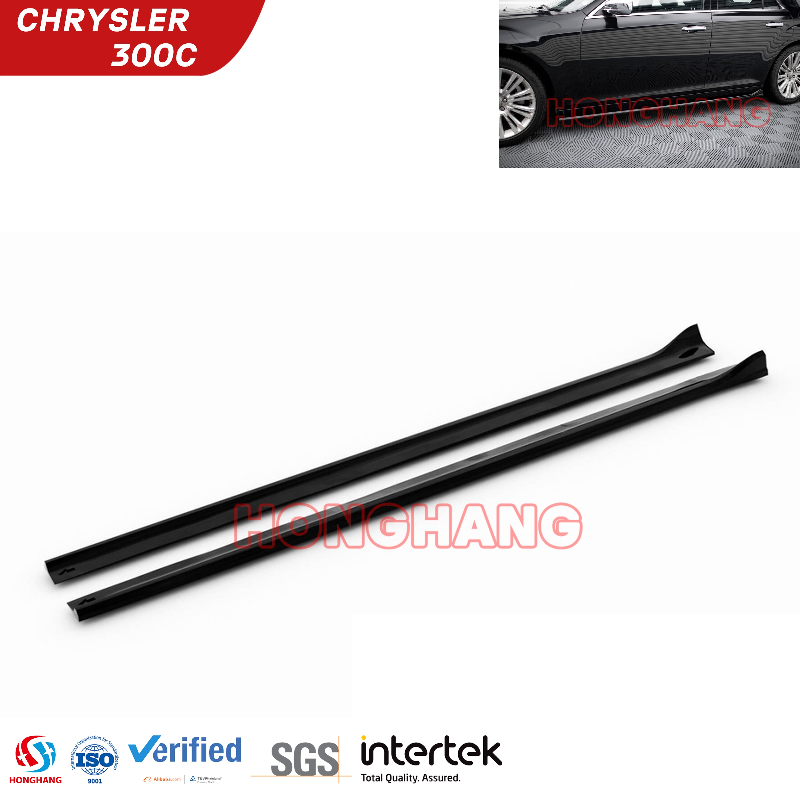 New Style Side Skirt For Chrysler 300C MK2 2011 2012 2013 2014