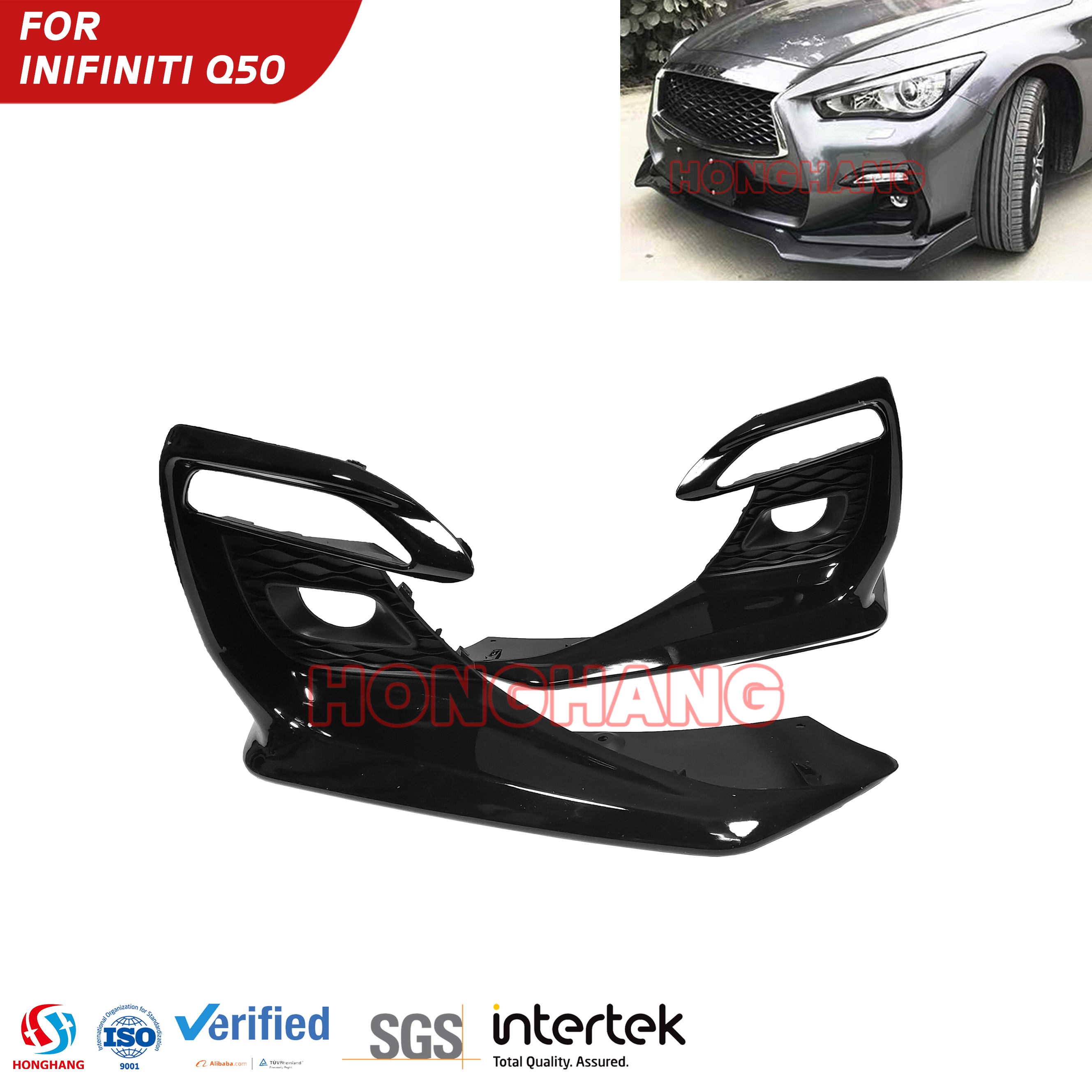 Fog Lamp Case for Infiniti Q50 2018-2022