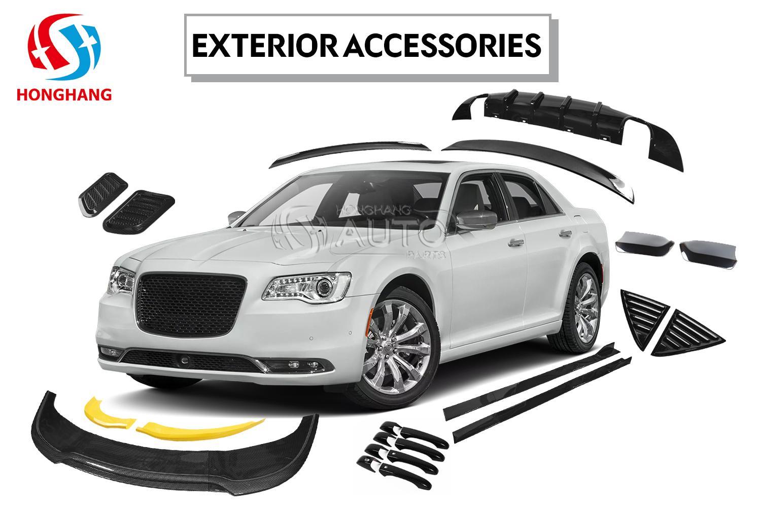 Rear Bumper Lip Splitter For Chrysler 300C SRT 2015 2016 2017 2018 2019 2020 2021