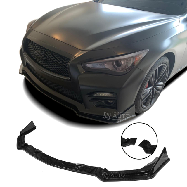 Griglia Paraurti Anteriore Per INFINITI Q50 2018-2022 | Nero Lucido Con Presa D'Aria | Ricambio ABS Durevole