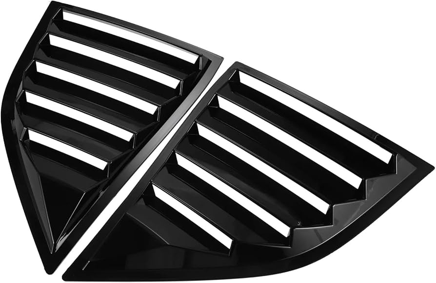 Dodge Challenger quarter window shutters