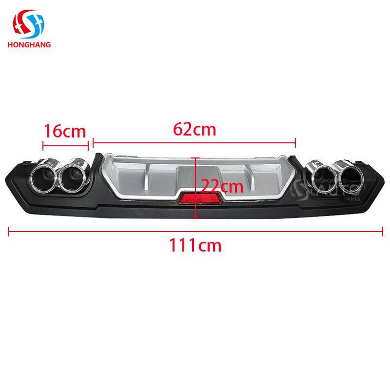 Rear Bumper Diffuser Lip For Honda Civic 2016 2017 2018