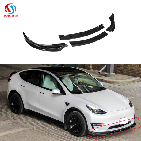 Front Bumper Lip Splitter For Tesla Model Y 2017 2018 2019 2020 2021 2022 2023