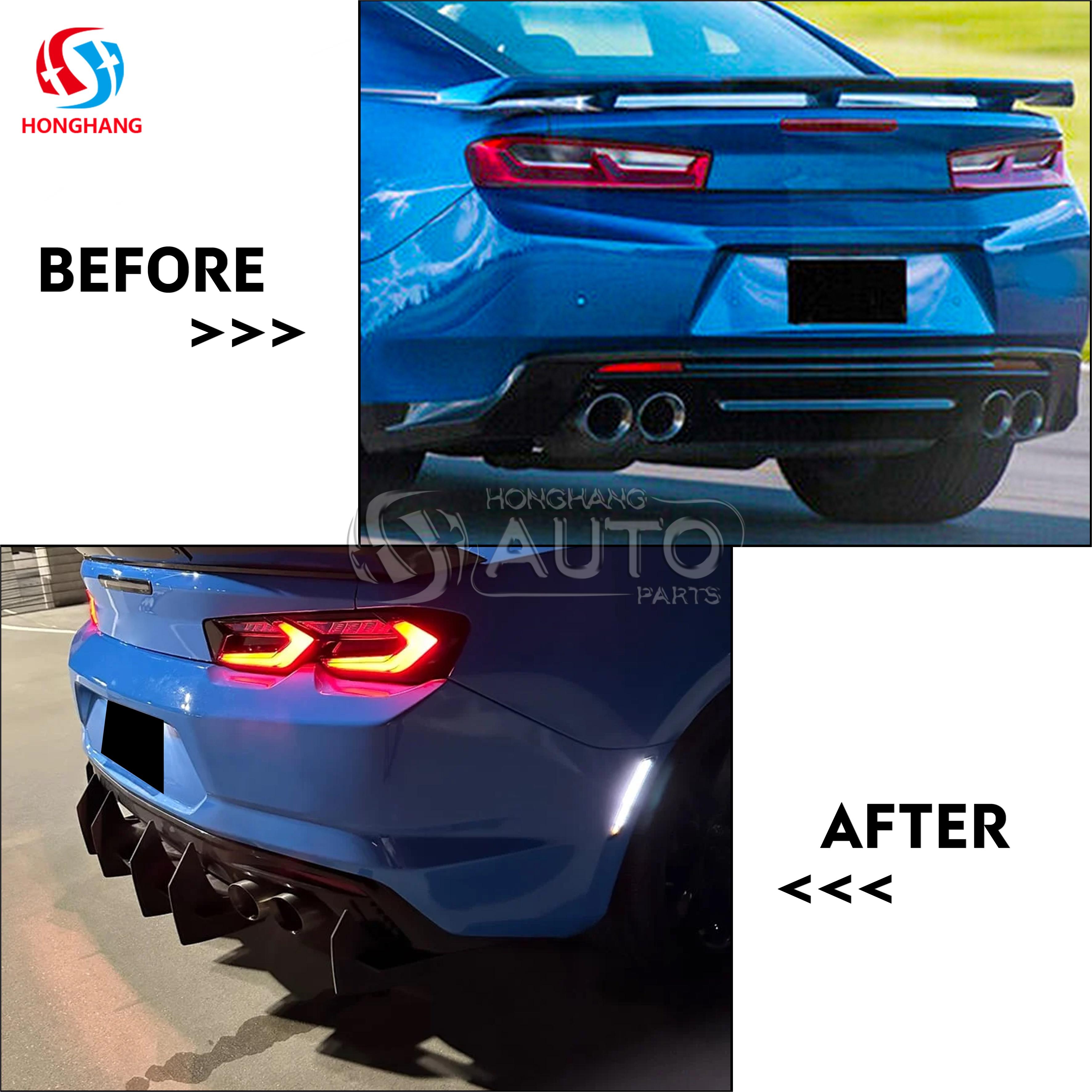 Rear Bumper Lip Diffuser For Chevrolet Camaro 2016 2017 2018 2019 2020 2021 2022 2023 2024