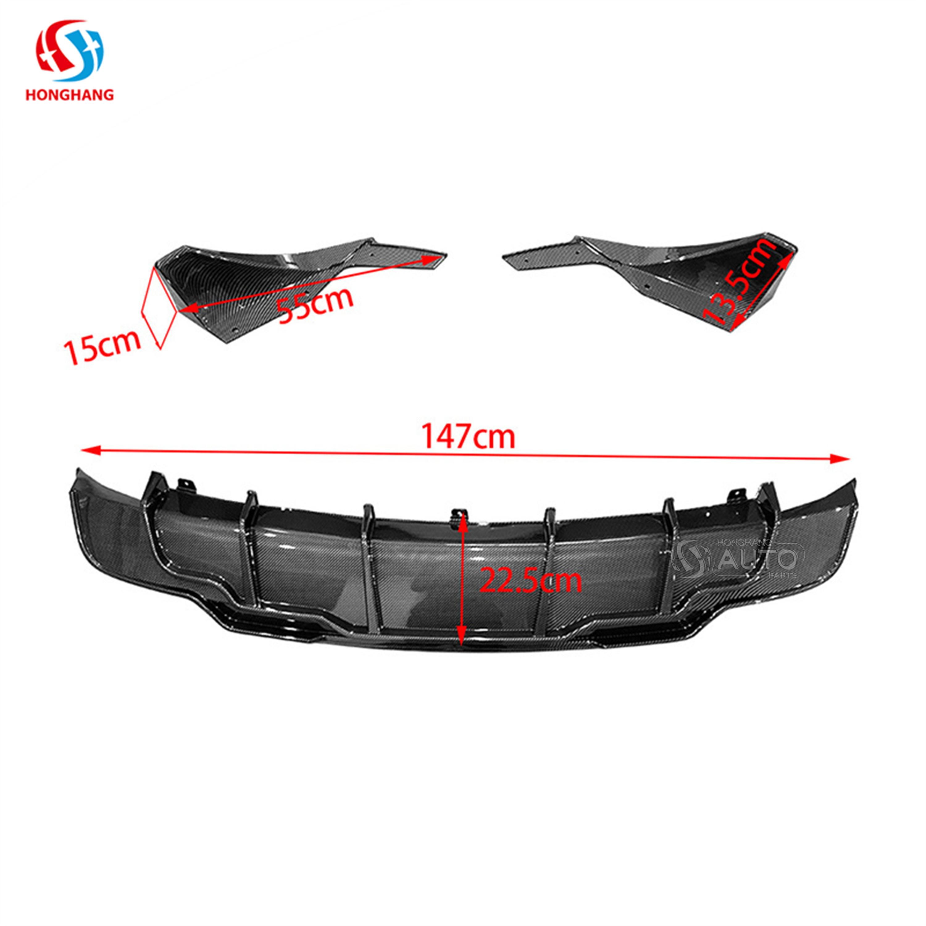 Rear Bumper Lip Diffuser For TESLA Model3 2017 2018 2019 2020 2021 2022 2023