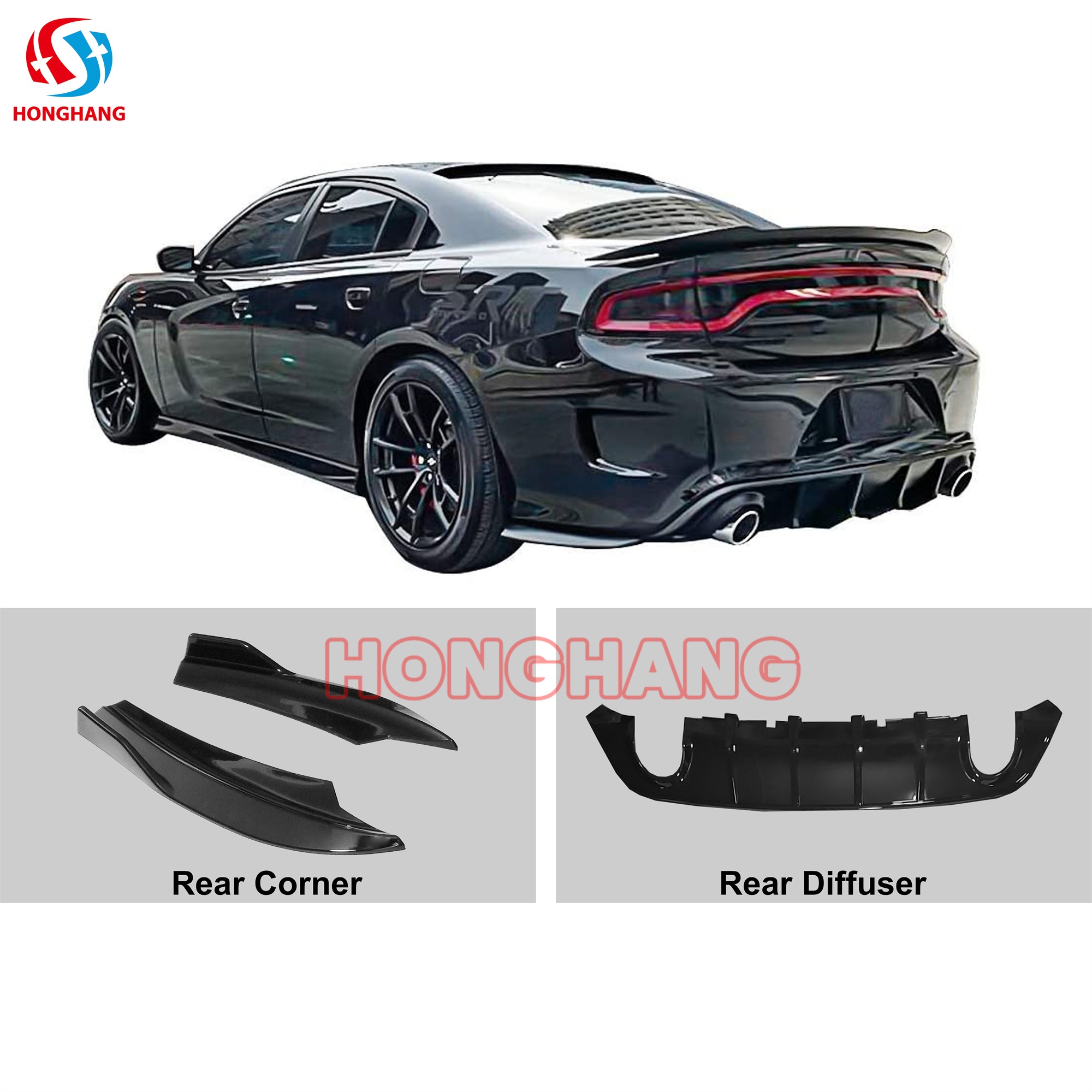Exterior Upgrade Body Kit for Dodge Charger 2015 2016 2017 2018 2019 2020 2021 2022 2023