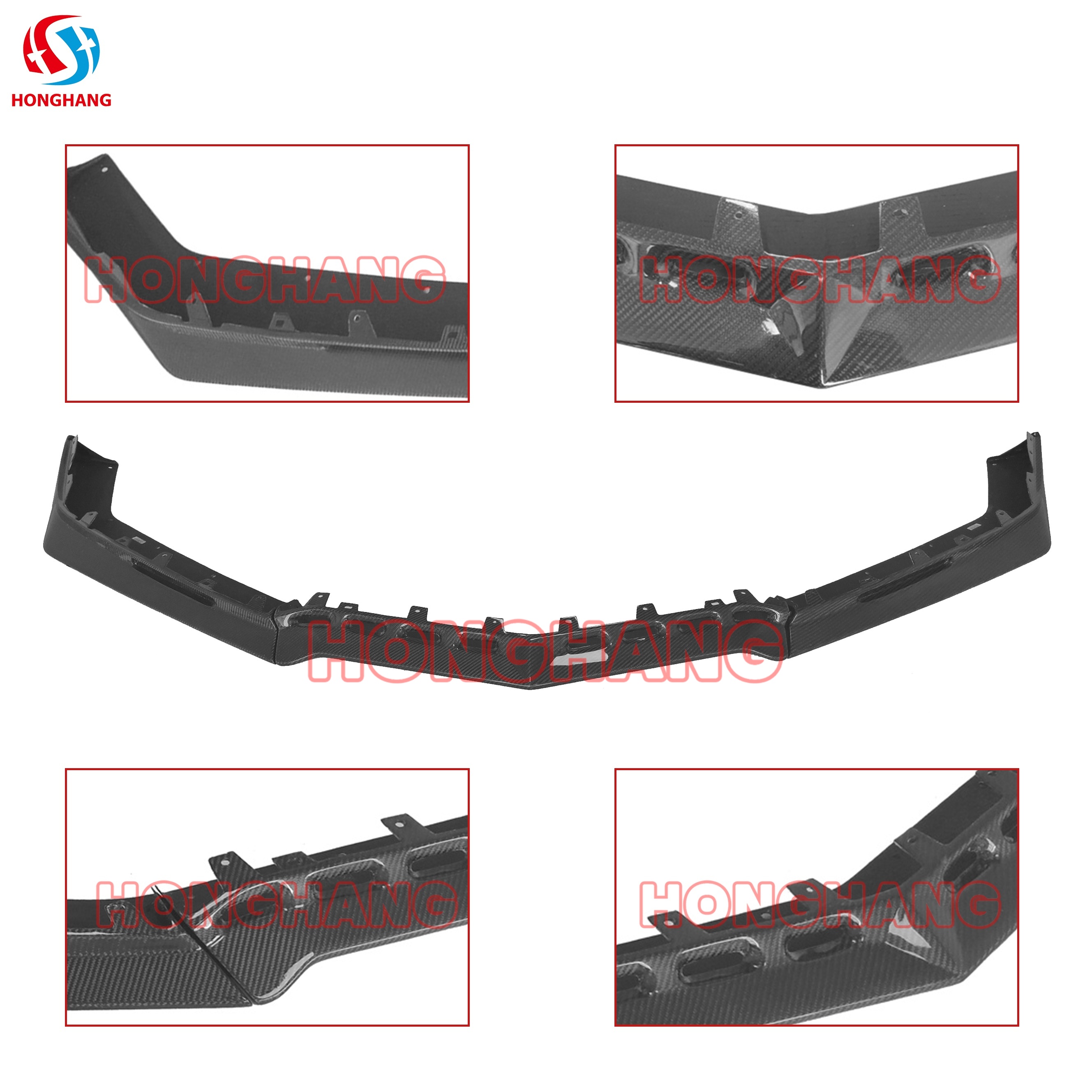 Spoiler para lábios dianteiros para Chevrolet Corvette C8 Z06 2020 2021 2022 2023 2024