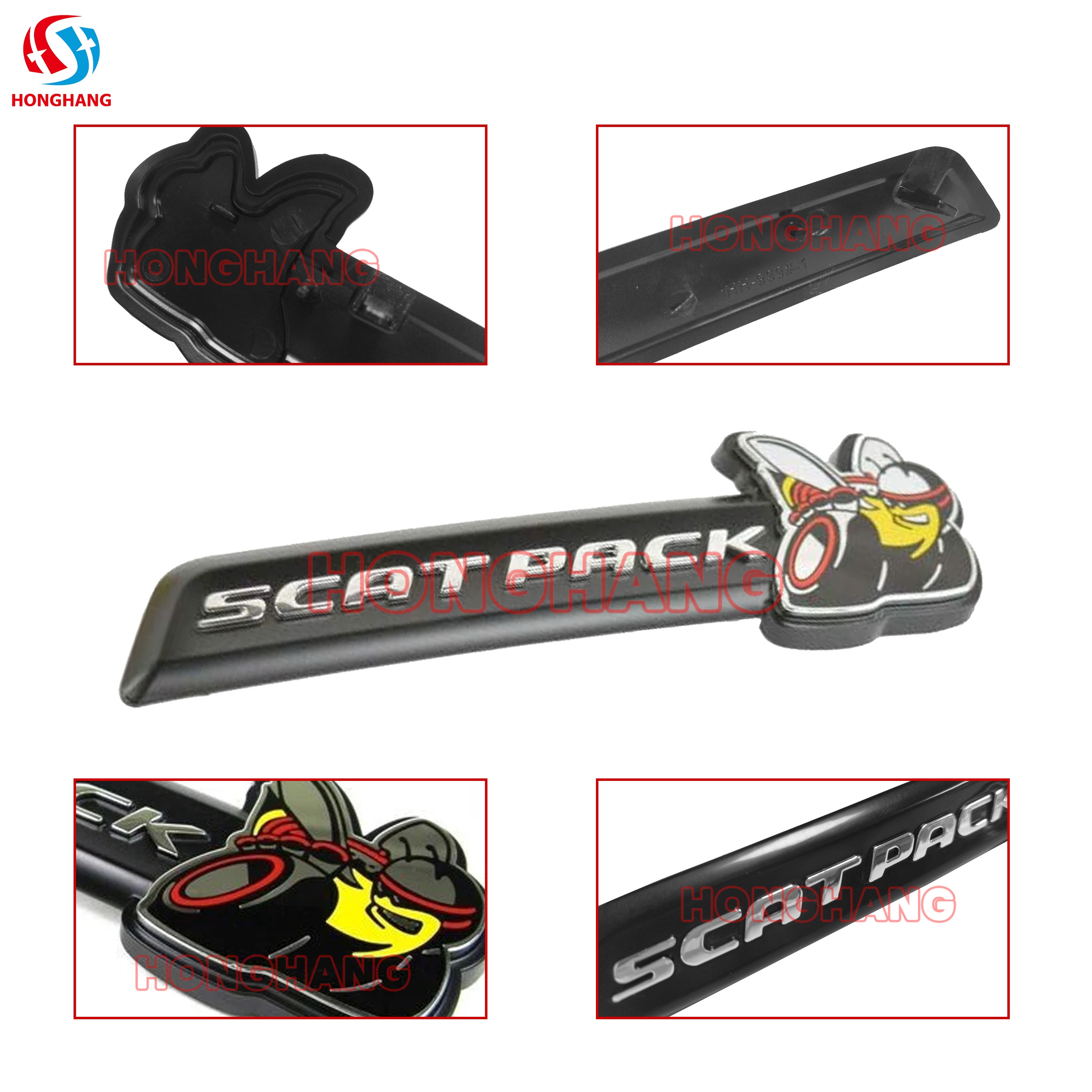 SCAT PACK BEE Grille Emblem for Dodge Charger 2015 2016 2017 2018