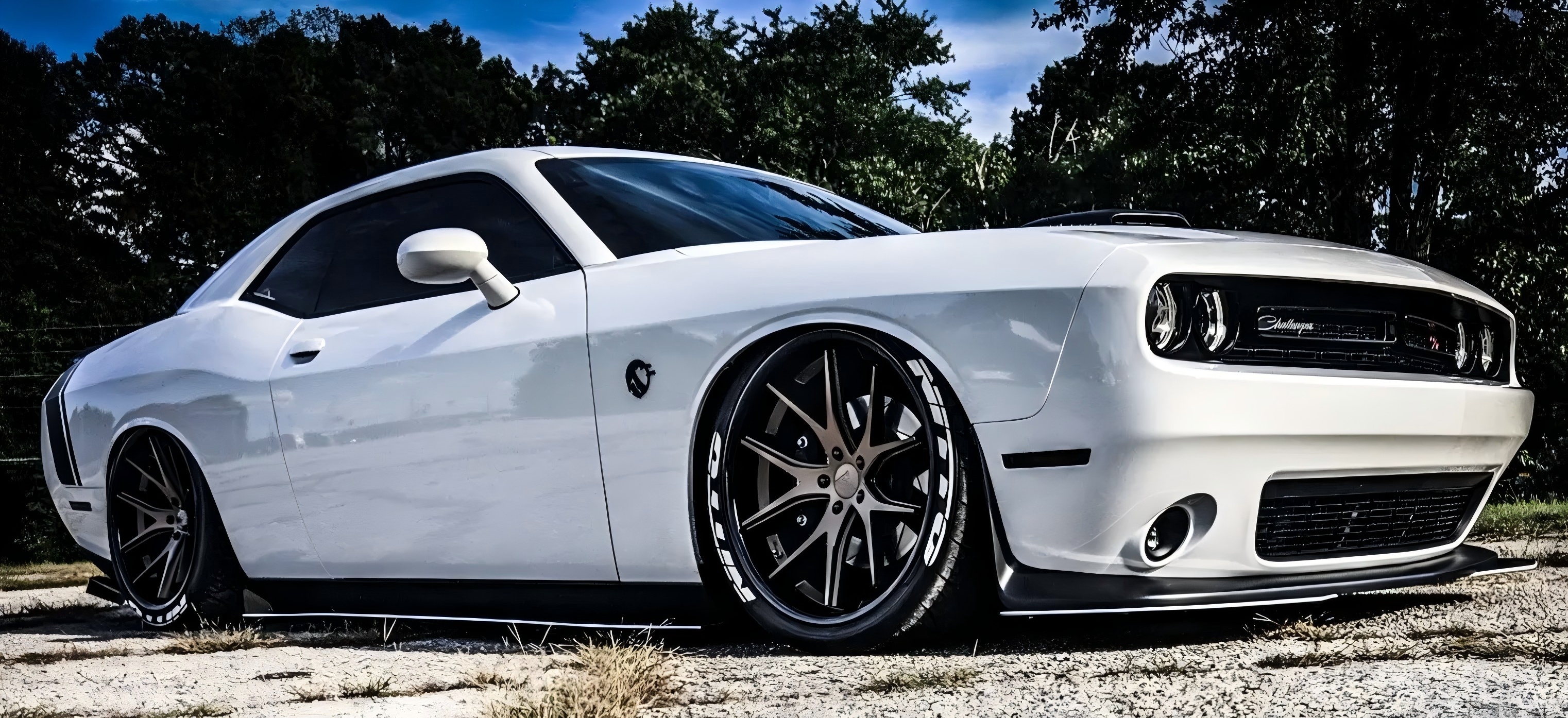 Dodge Challenger Aftermarket Wheels and Low-Profile Tires