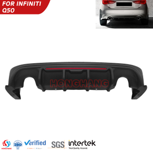 2014-2022 Inﬁniti Q50 Rear Bumper Diffuser Lip