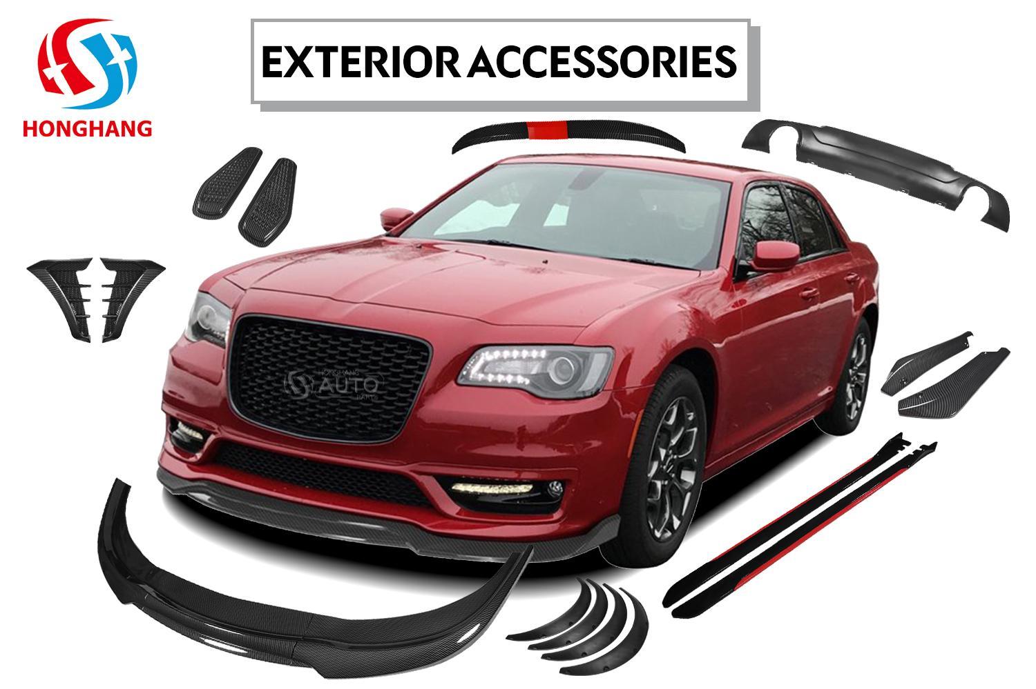Front Bumper Lip Splitter For Chrysler 300C 2015 2016 2017 2018 2019 2020