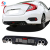 Rear Bumper Diffuser Lip For Honda Civic 2016 2017 2018