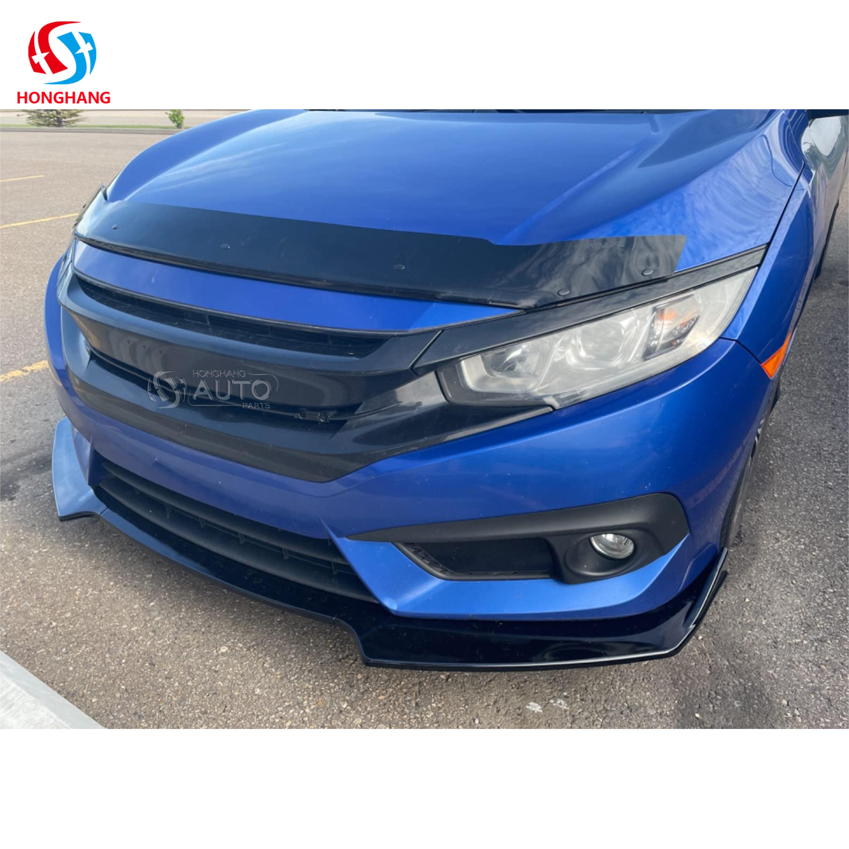 Front Bumper Lip Splitter For Honda Civic 2016 2017 2018 2019