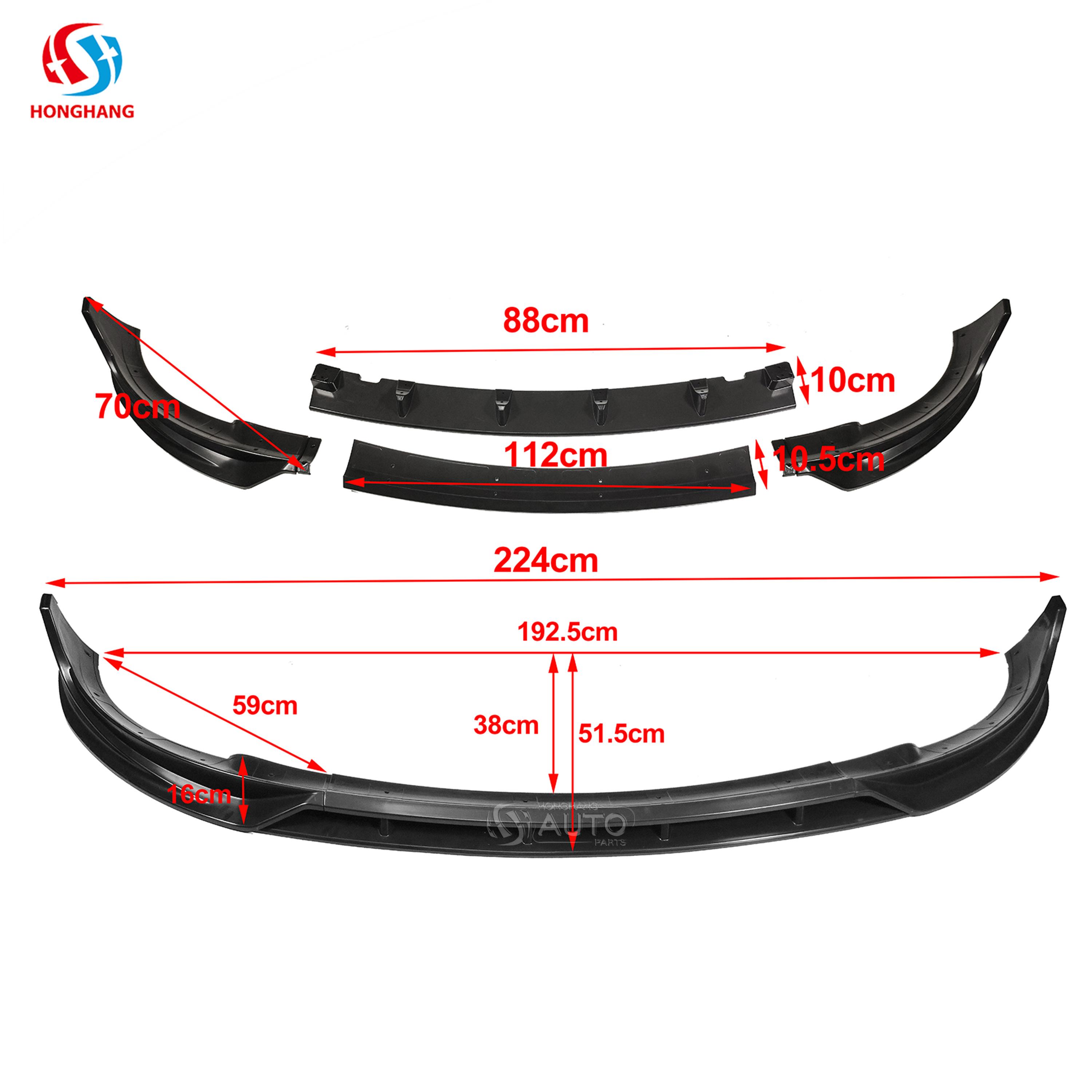 Front Bumper Lip Splitter For Tesla Model Y 2017 2018 2019 2020 2021 2022 2023