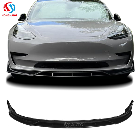 Front Bumper Lip Splitter For Tesla Model3 2017 2018 2019 2020 2021 2022 2023