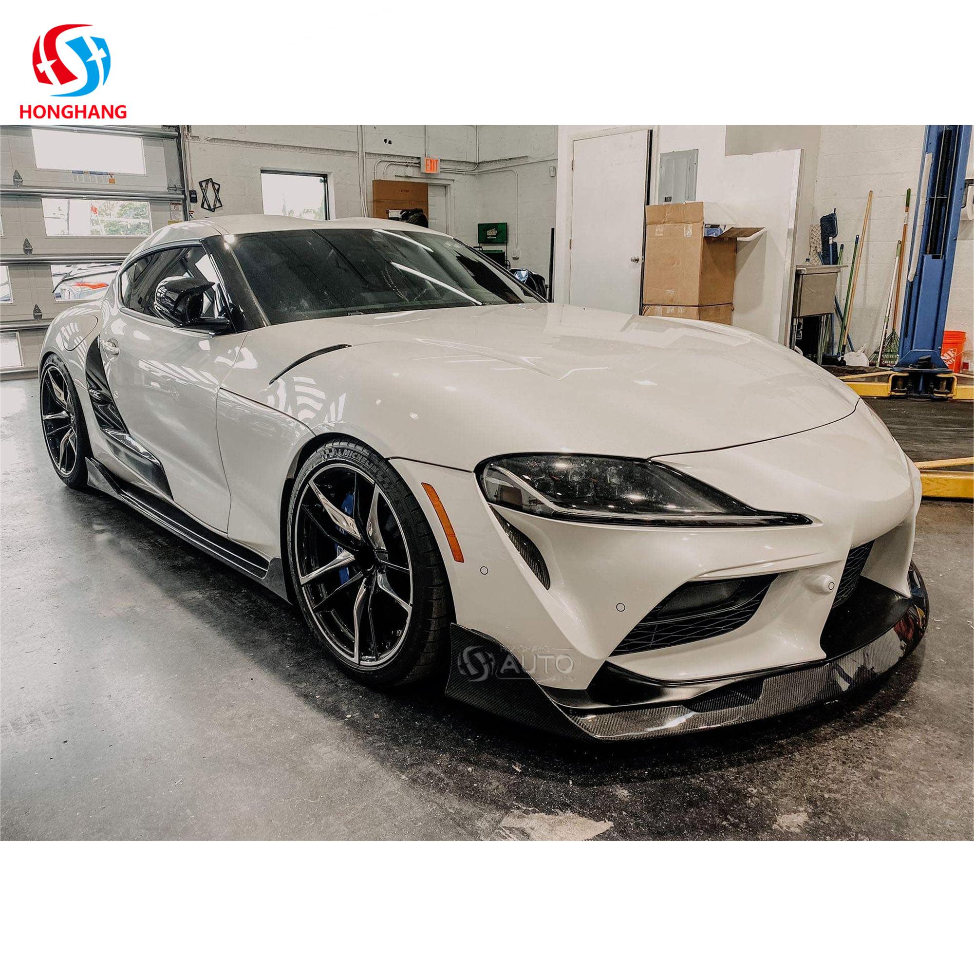 Carbon Fiber A90 Front Bumper Lip For Toyota Supra A90 Edition J29DB MkV 2019 2020 2021 2022 2023 2024